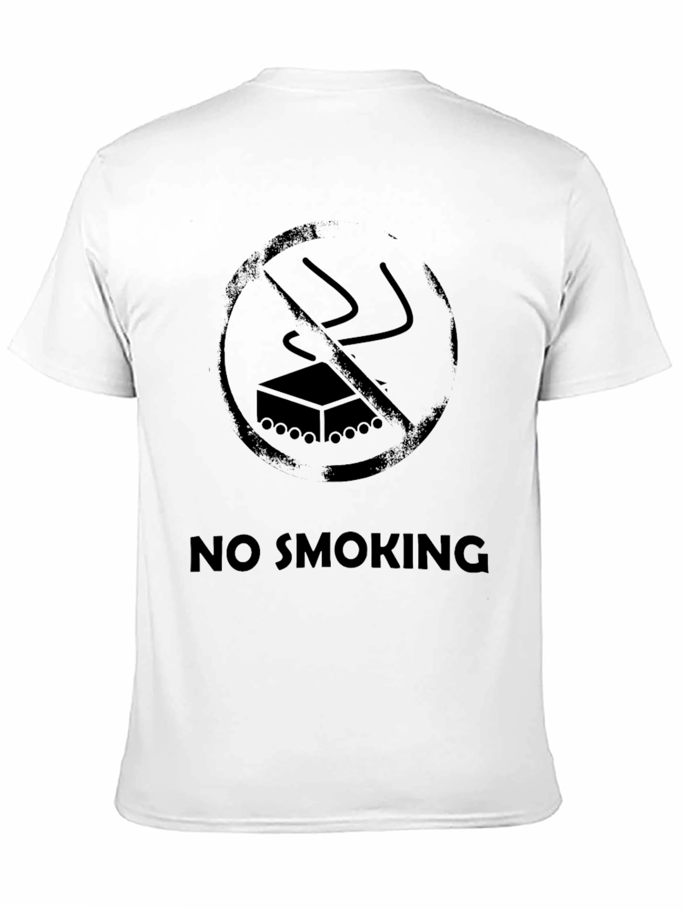 No Smoking Graphic Black T-Shirt