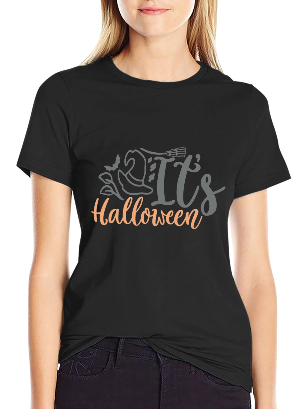 Its Halloween Graphic T-Shirt - Black
