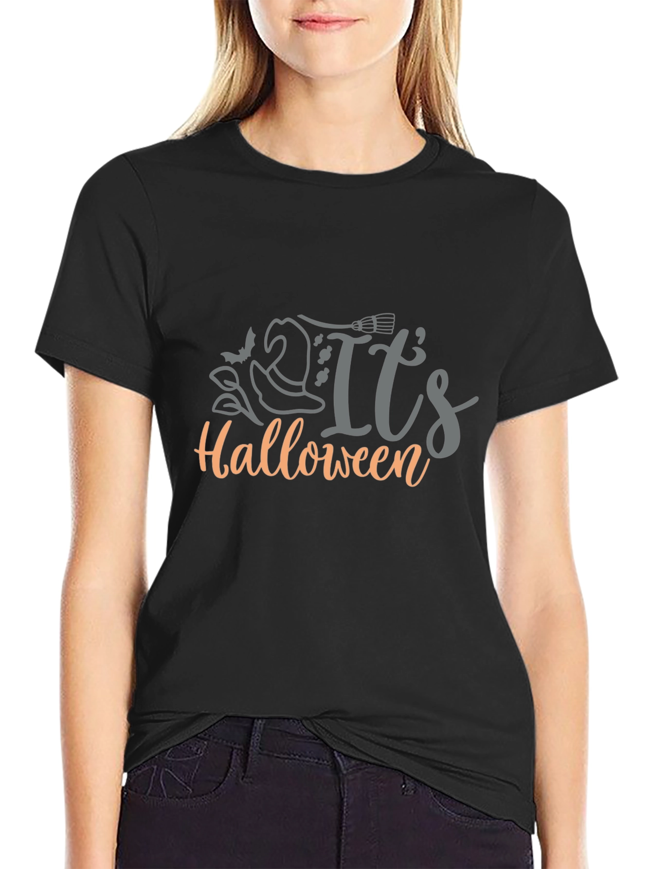 Its Halloween Graphic T-Shirt - Black
