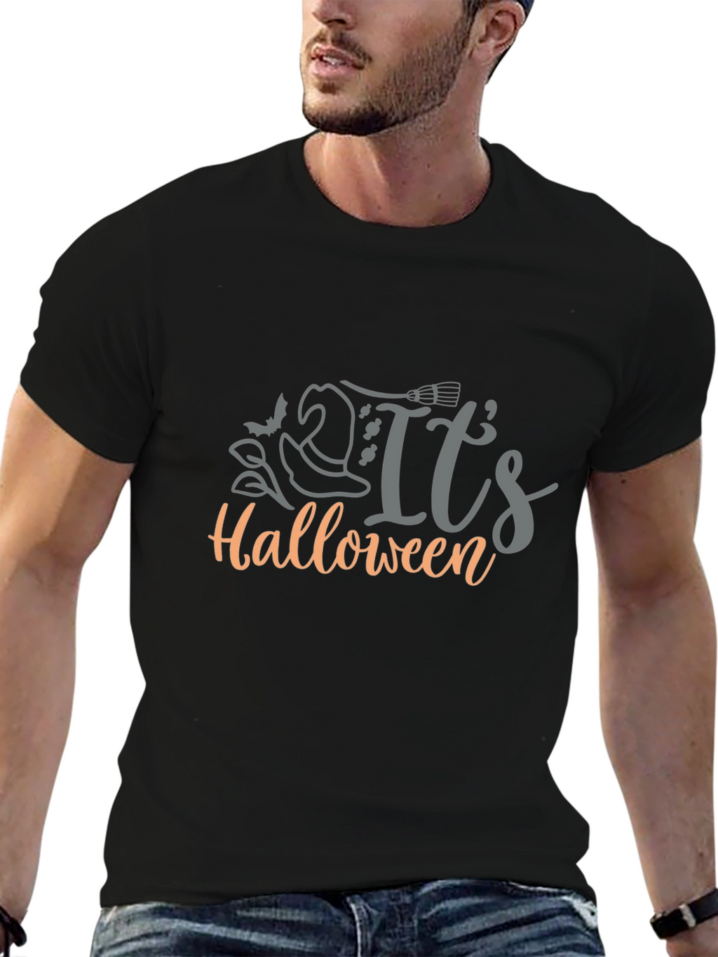 Its Halloween Graphic T-Shirt - Black