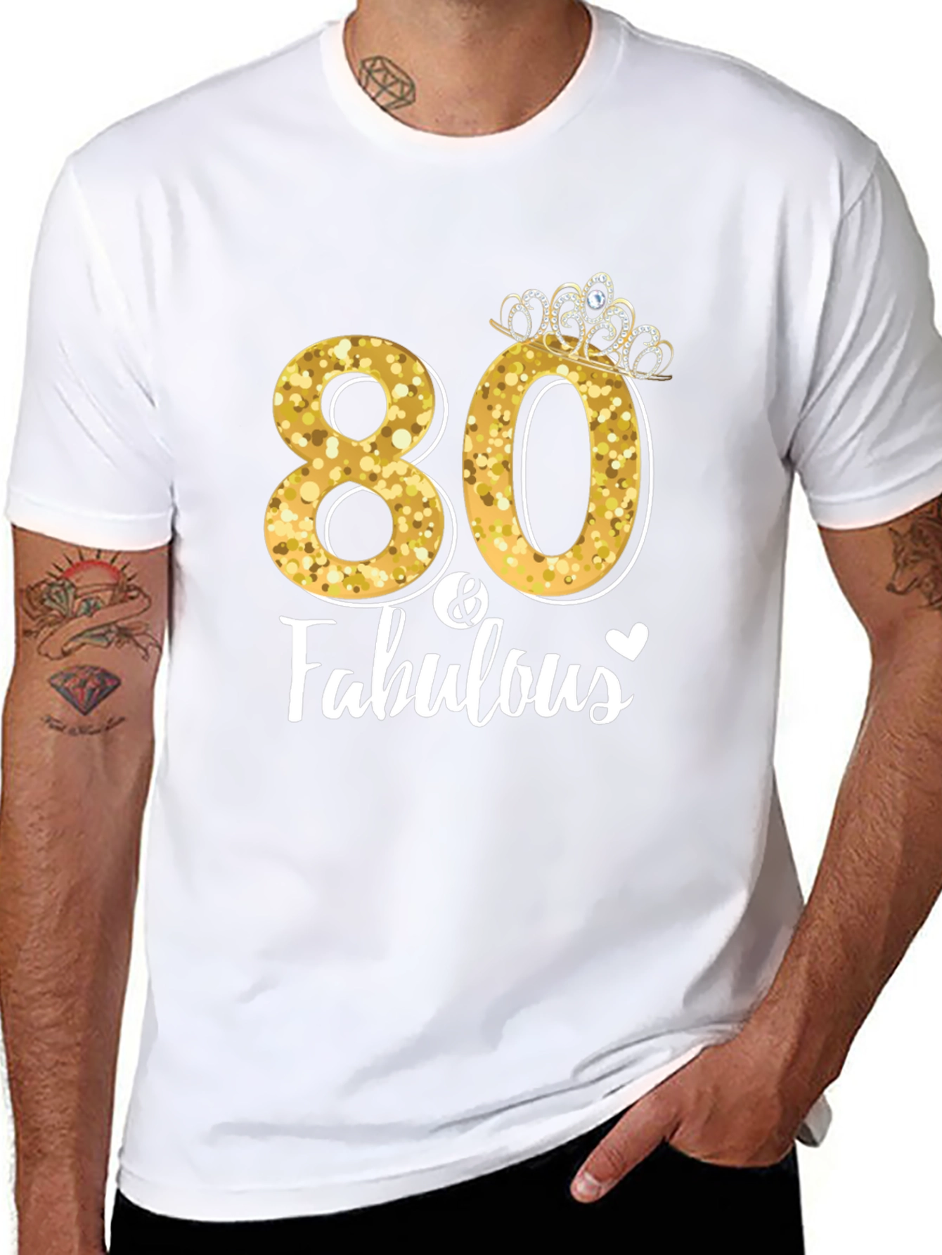 80 & Fabulous Birthday T-Shirt