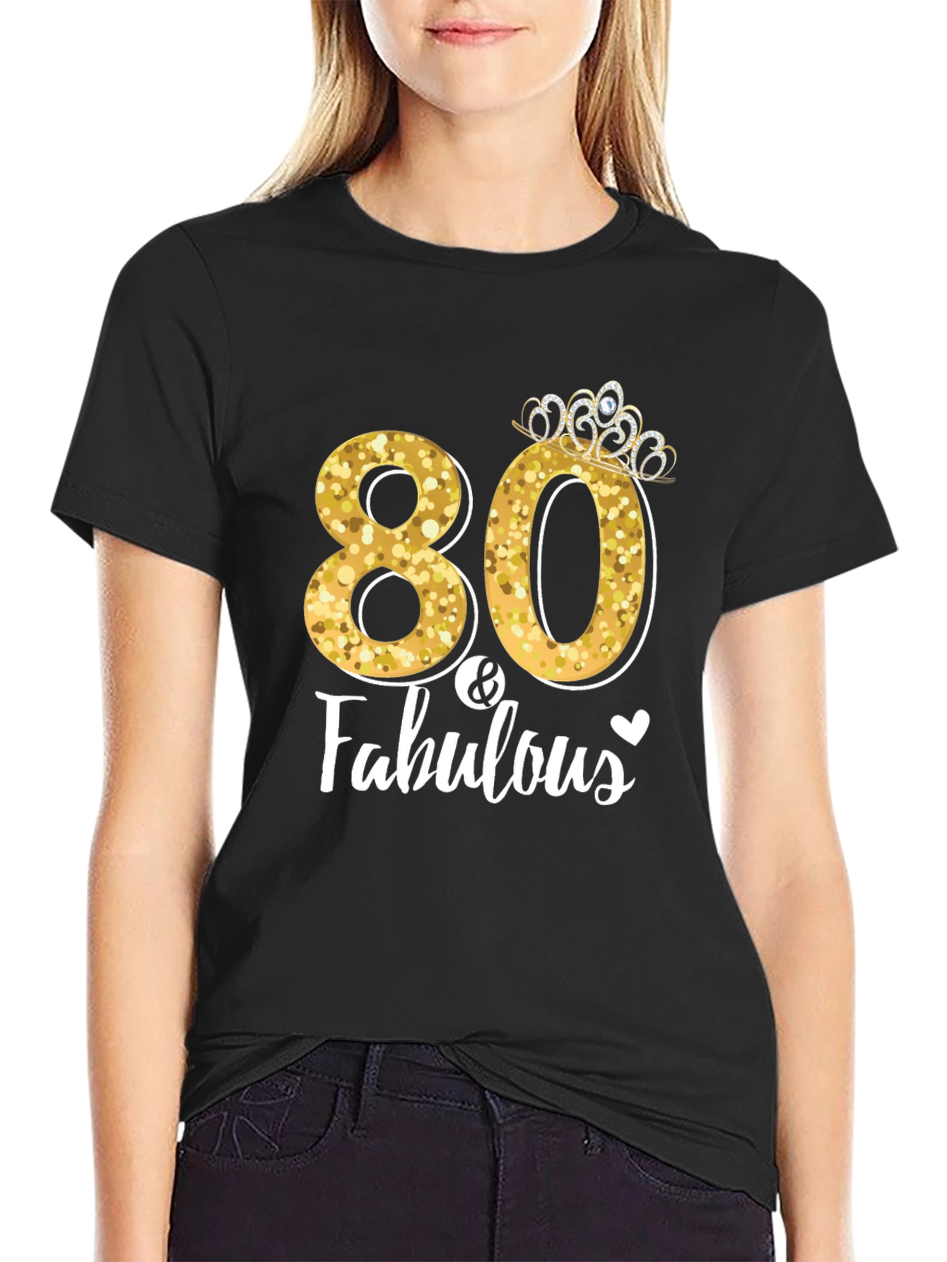 80 & Fabulous Birthday T-Shirt