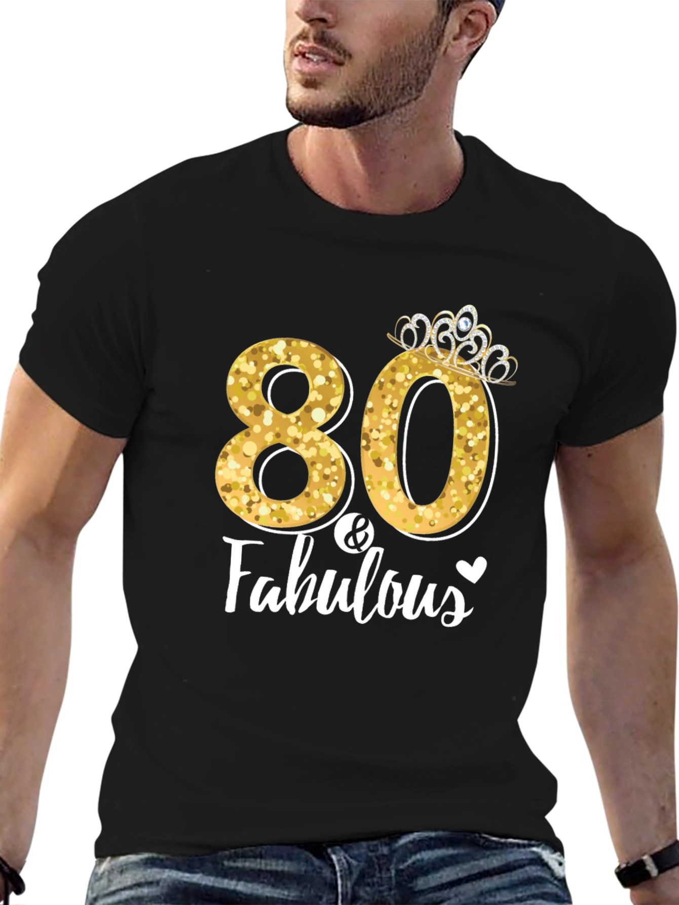 80 & Fabulous Birthday T-Shirt