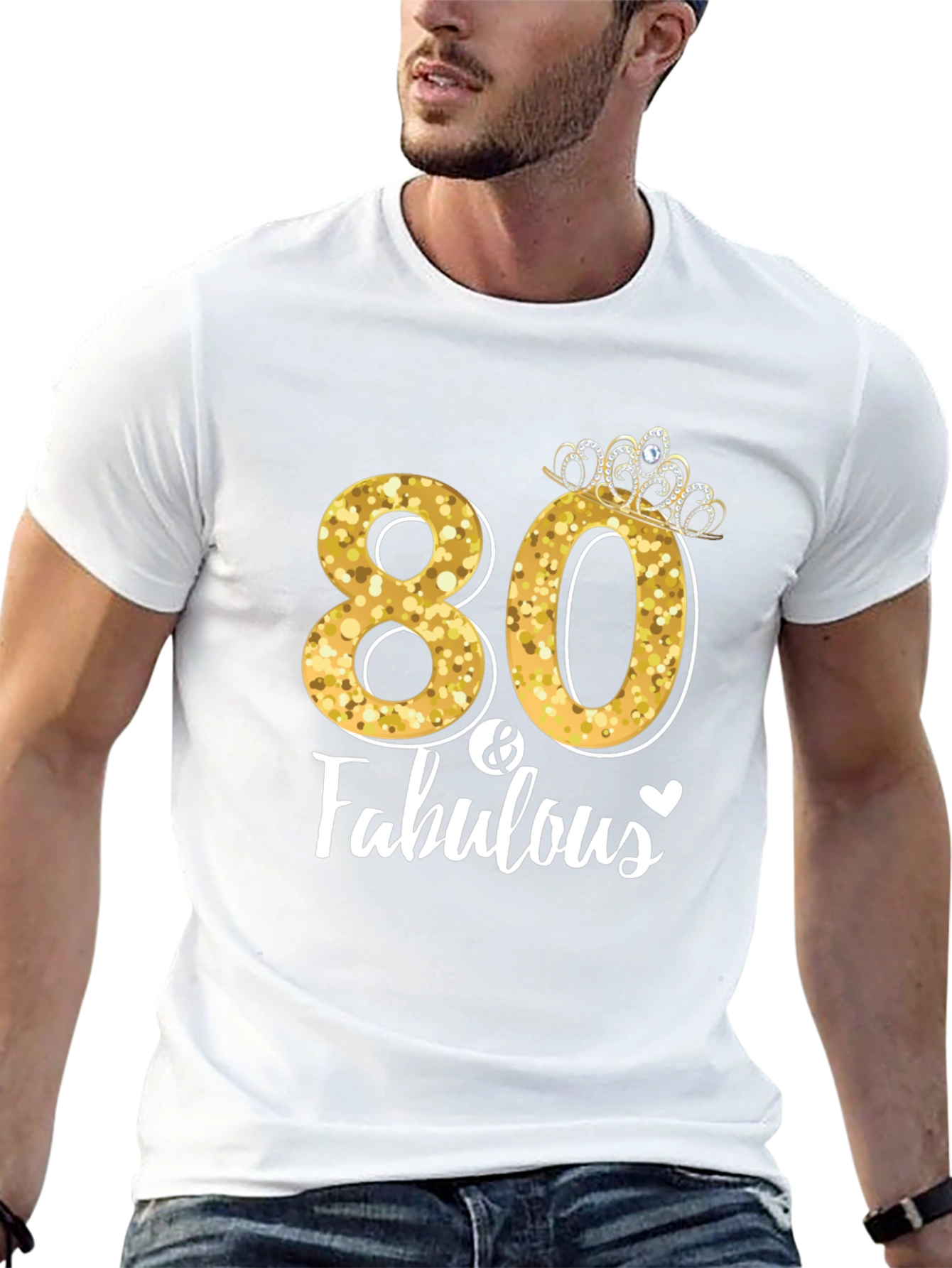 80 & Fabulous Birthday T-Shirt