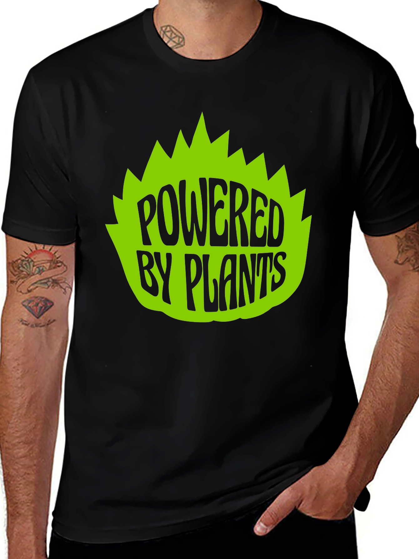 Powered by Plants Graphic Tee - Vegan Friendly