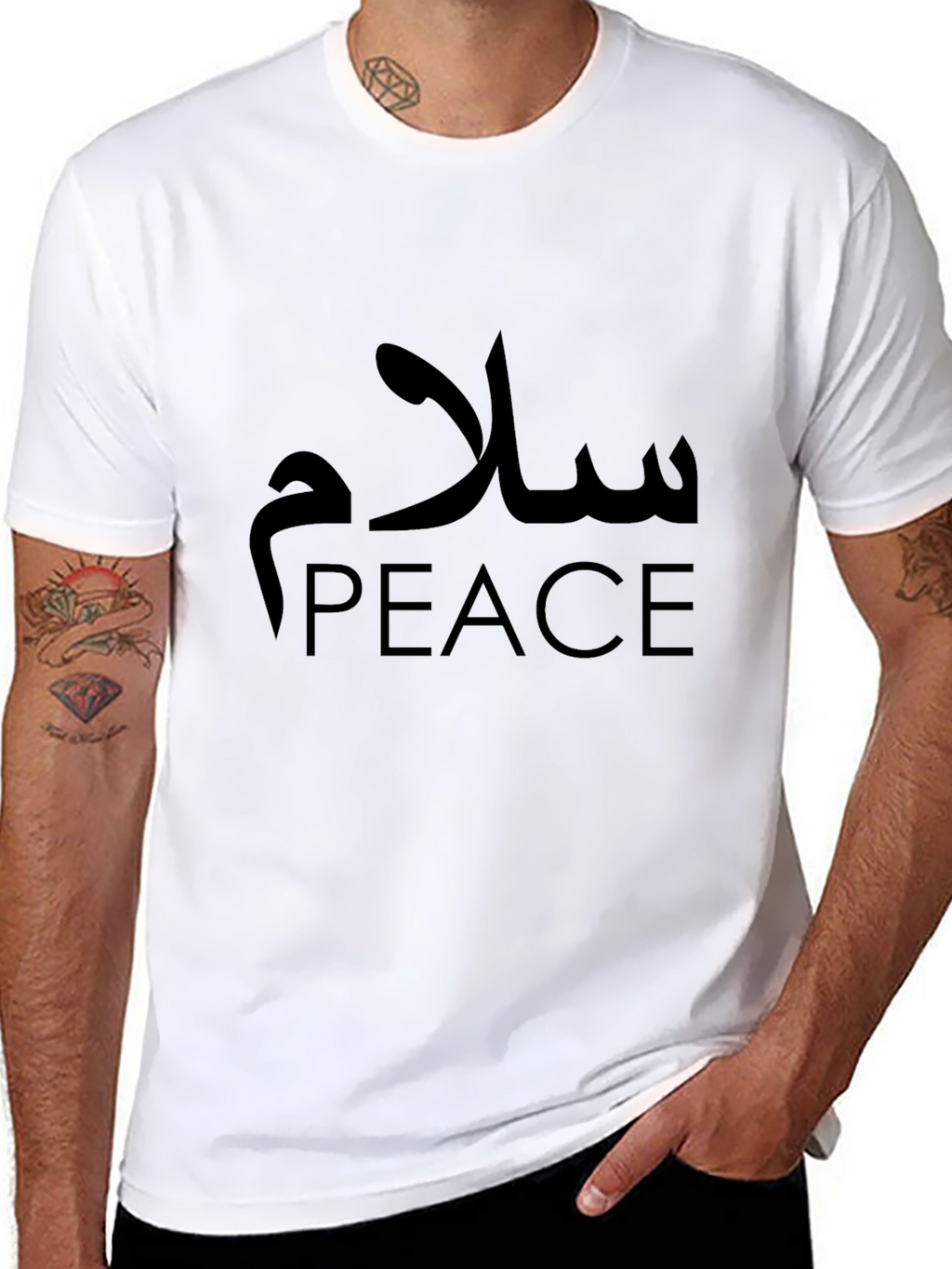 Peaceful Greetings T-Shirt - Salam Design