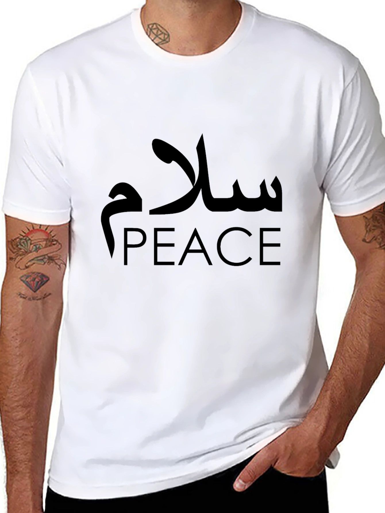 Peaceful Greetings T-Shirt - Salam Design