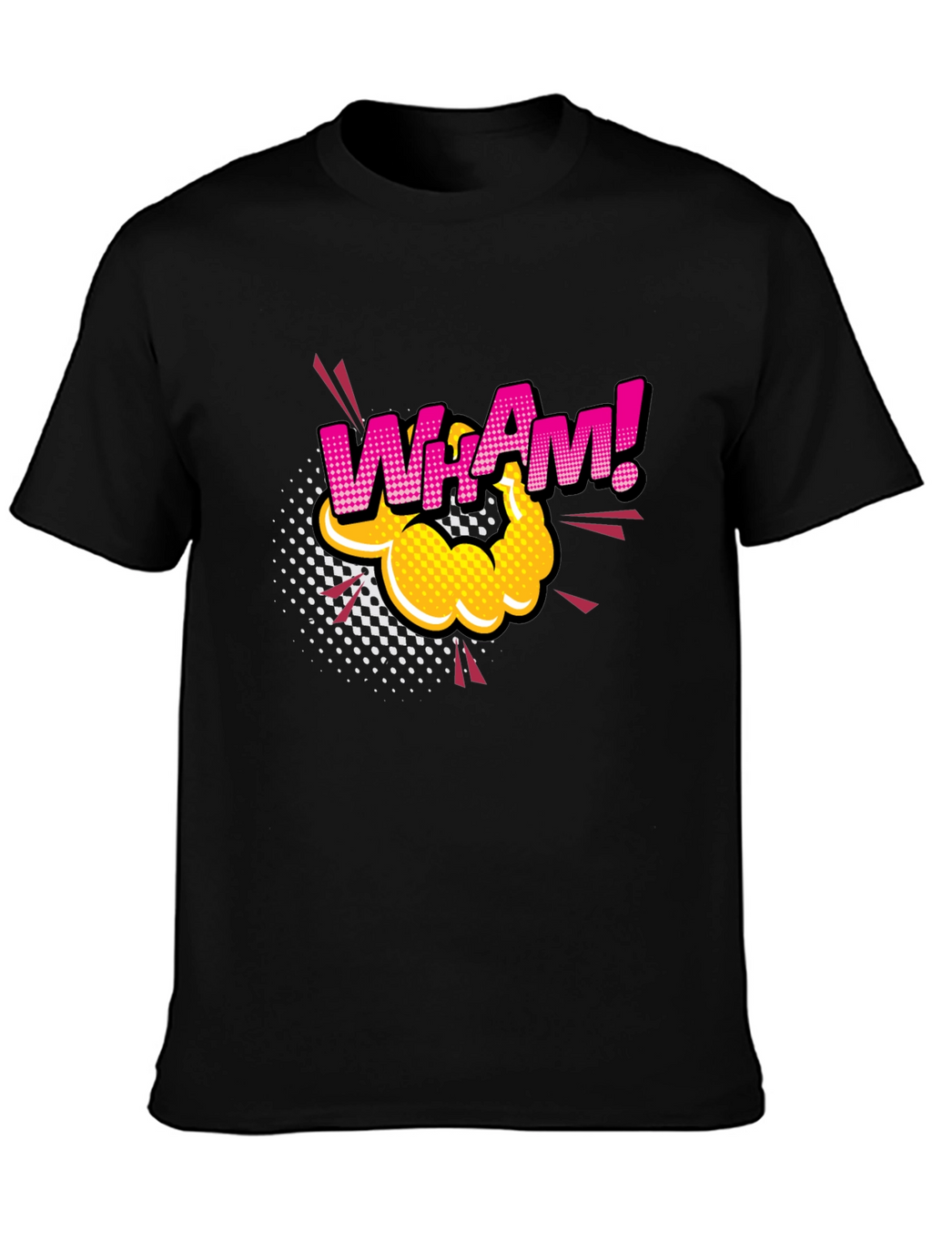 WhAm! Comic Book Style Black T-Shirt