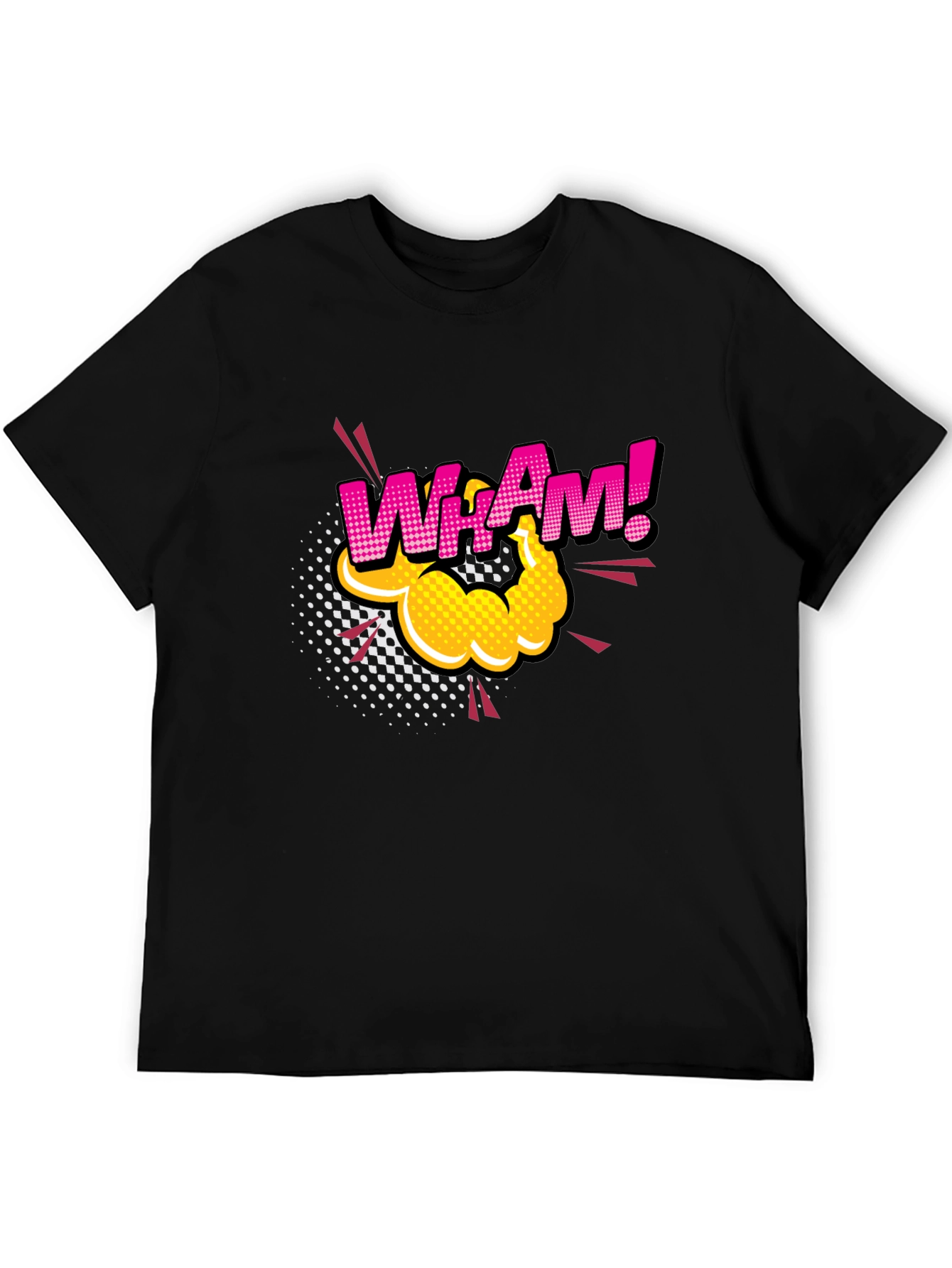 WhAm! Comic Book Style Black T-Shirt