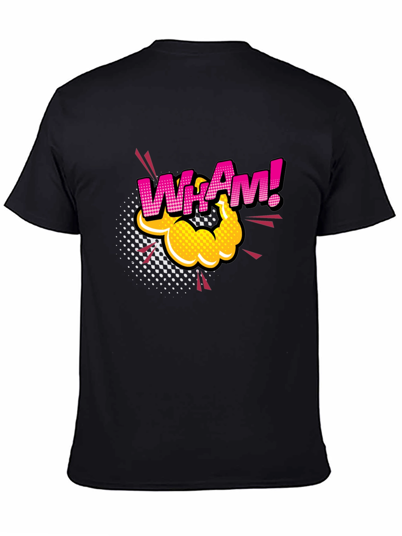 WhAm! Comic Book Style Black T-Shirt