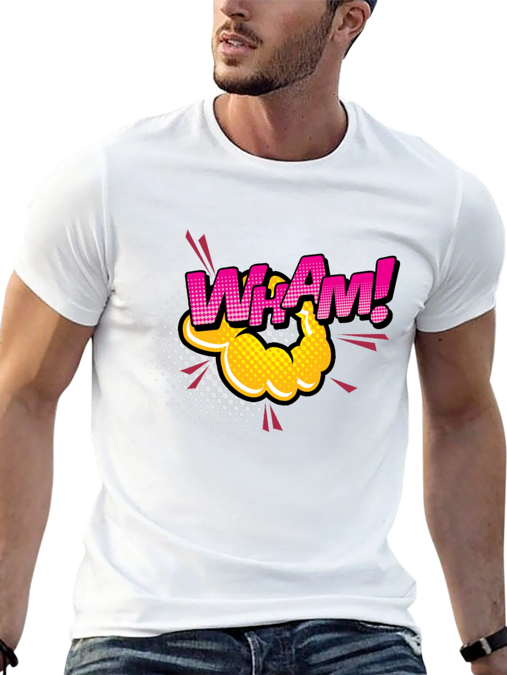 WhAm! Comic Book Style Black T-Shirt