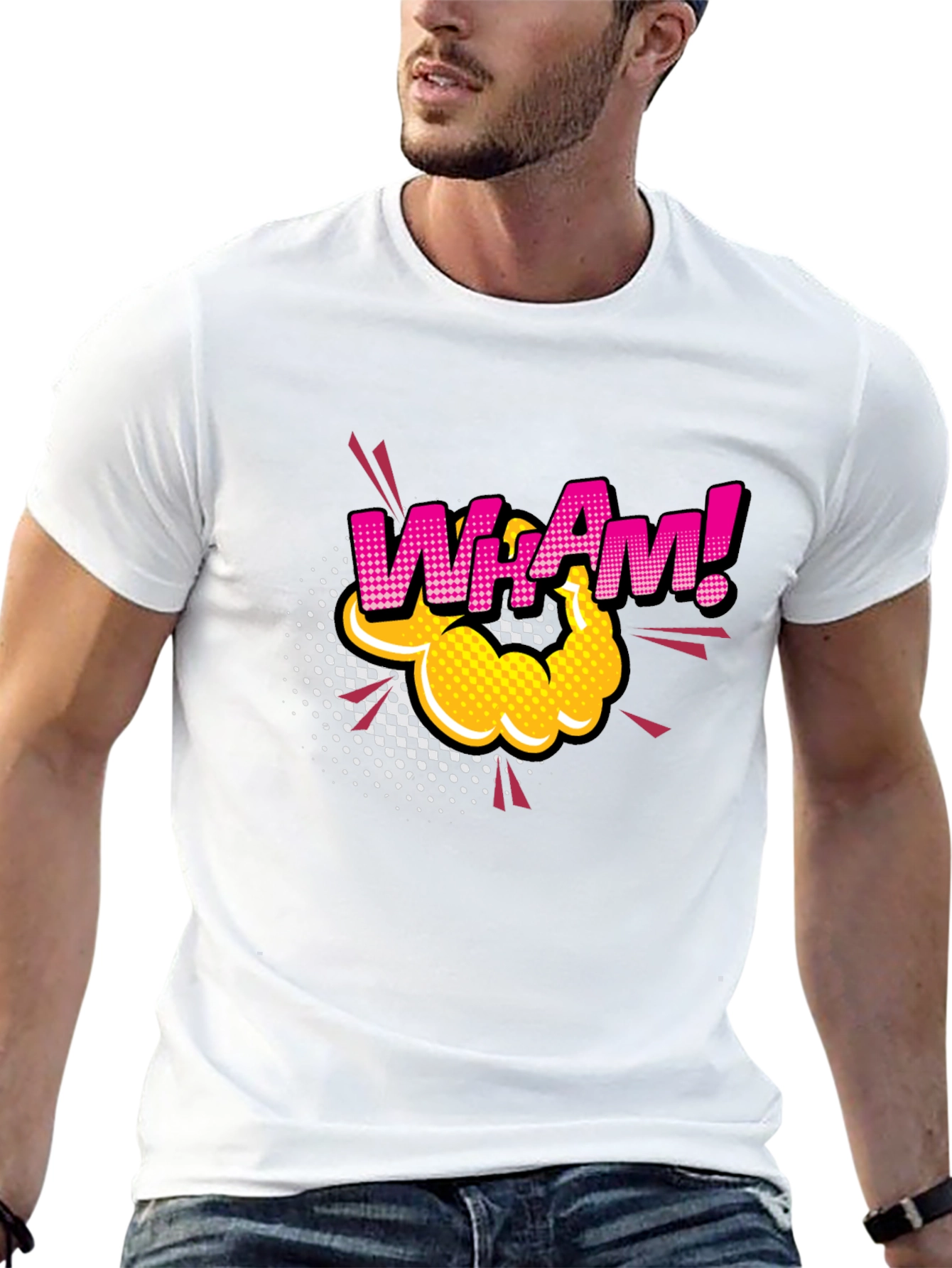 WhAm! Comic Book Style Black T-Shirt