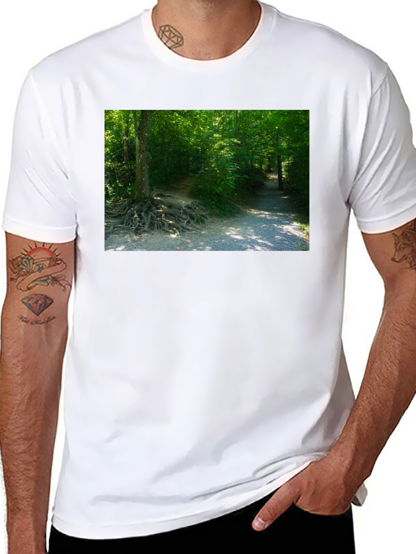 Nature Path Black Tee