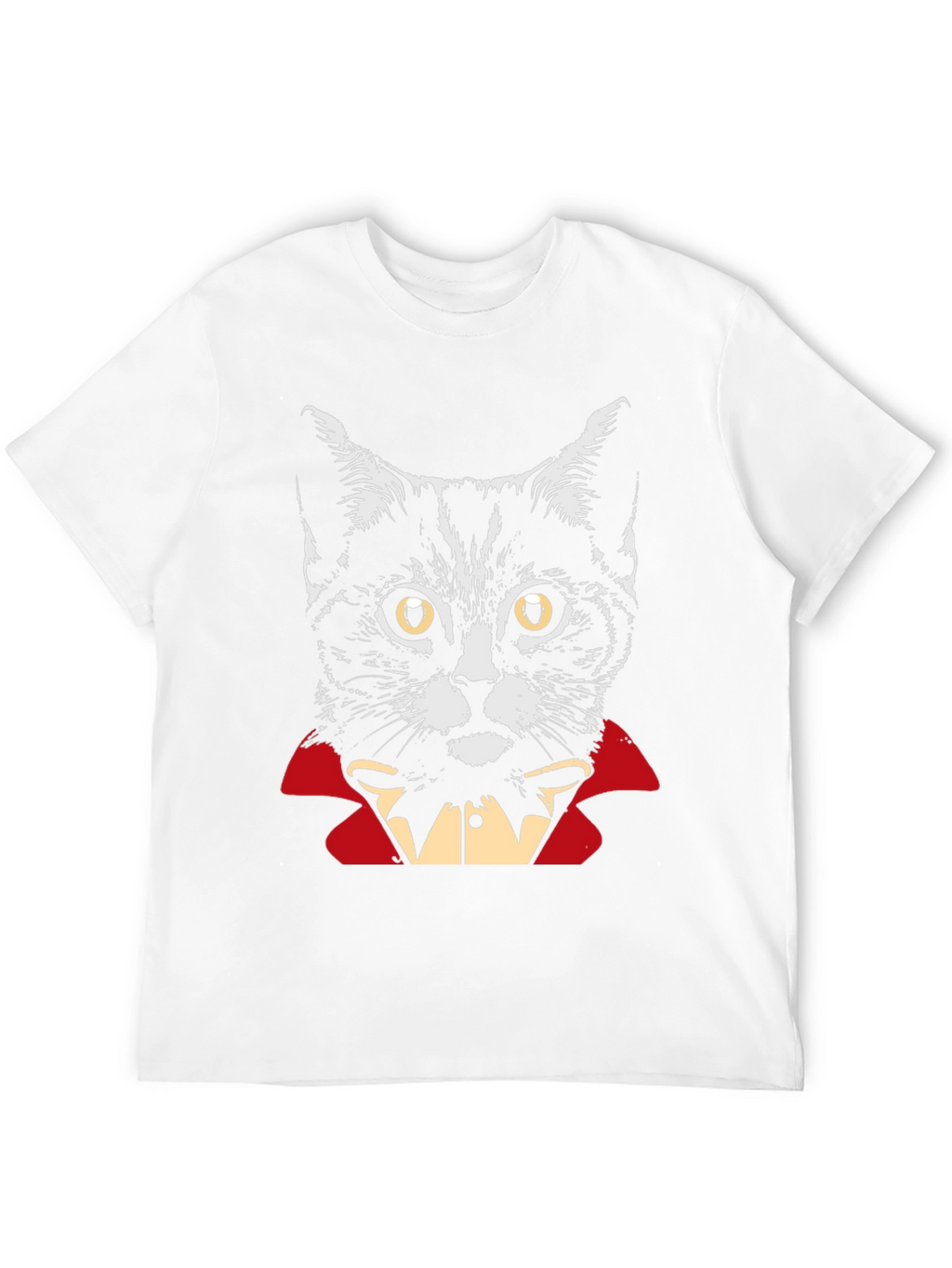 Vampire Cat Graphic T-Shirt - Halloween Costume Tee