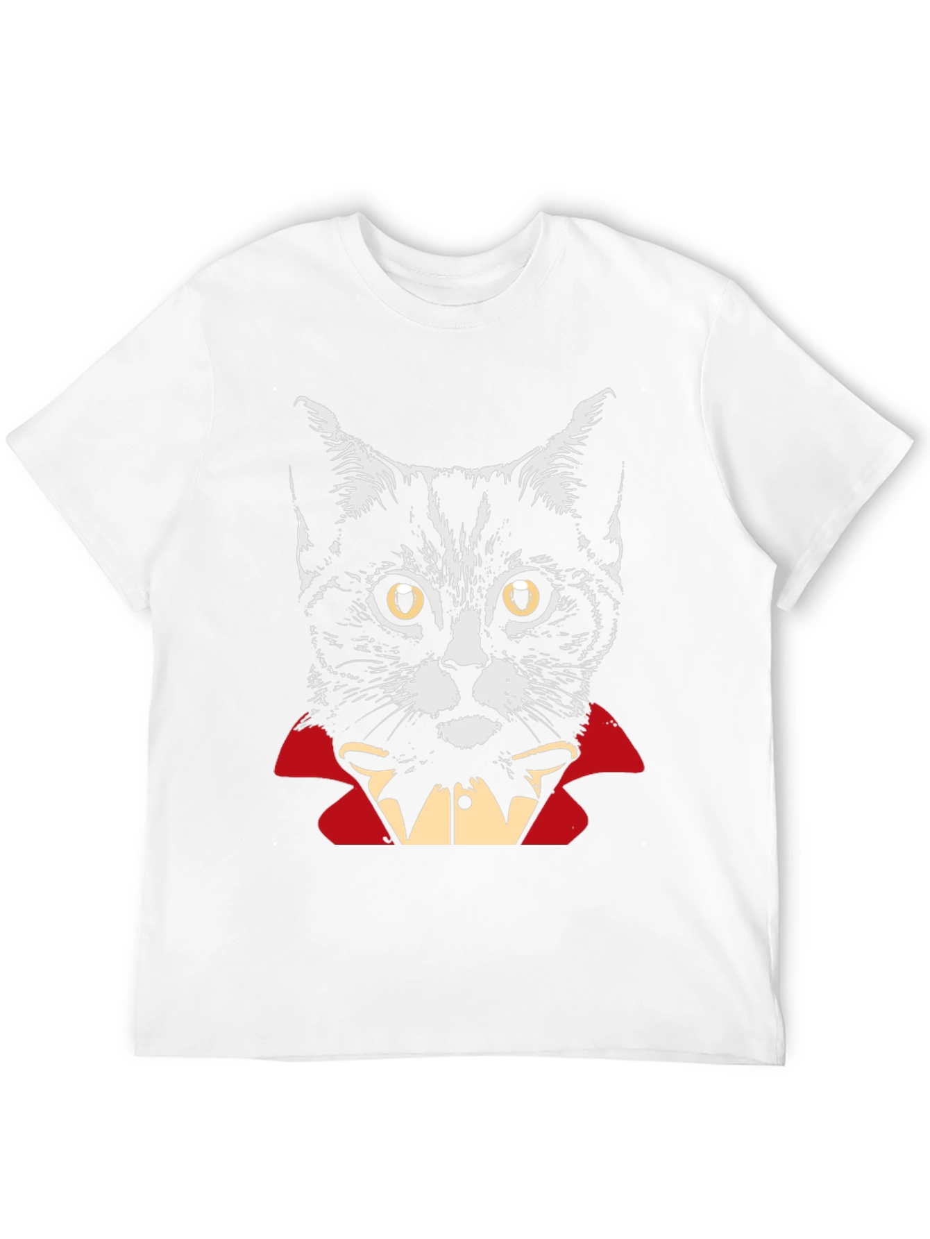 Vampire Cat Graphic T-Shirt - Halloween Costume Tee