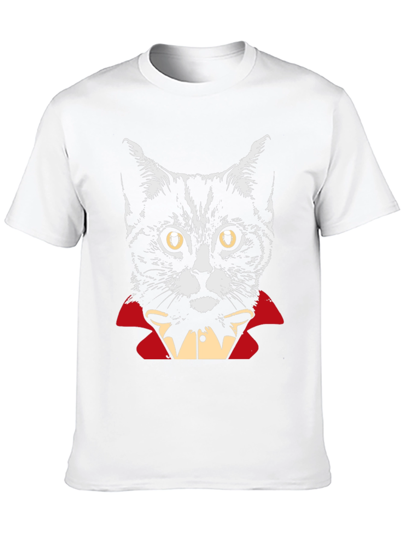 Vampire Cat Graphic T-Shirt - Halloween Costume Tee