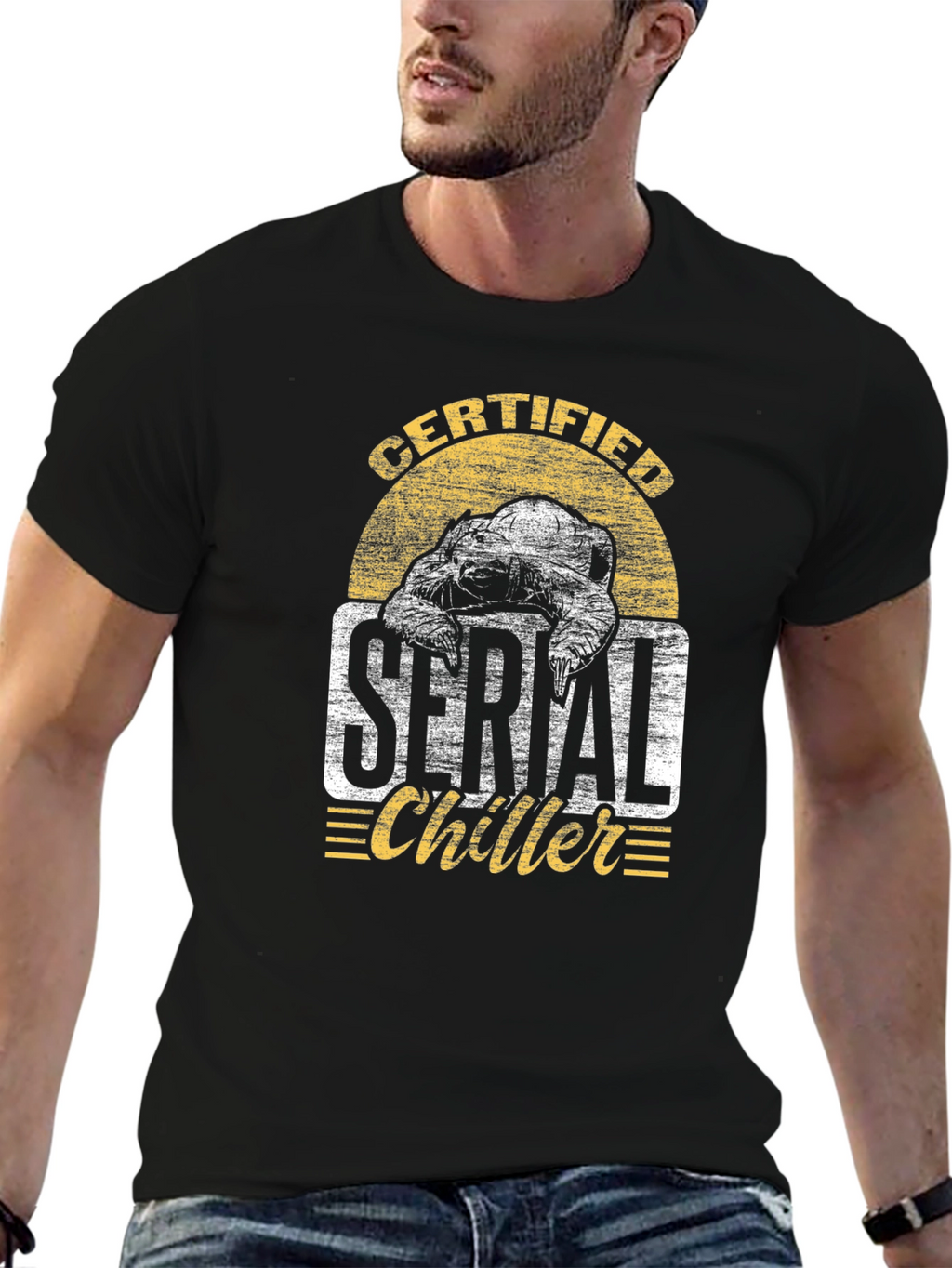 Serial Chiller Turtle Graphic T-Shirt