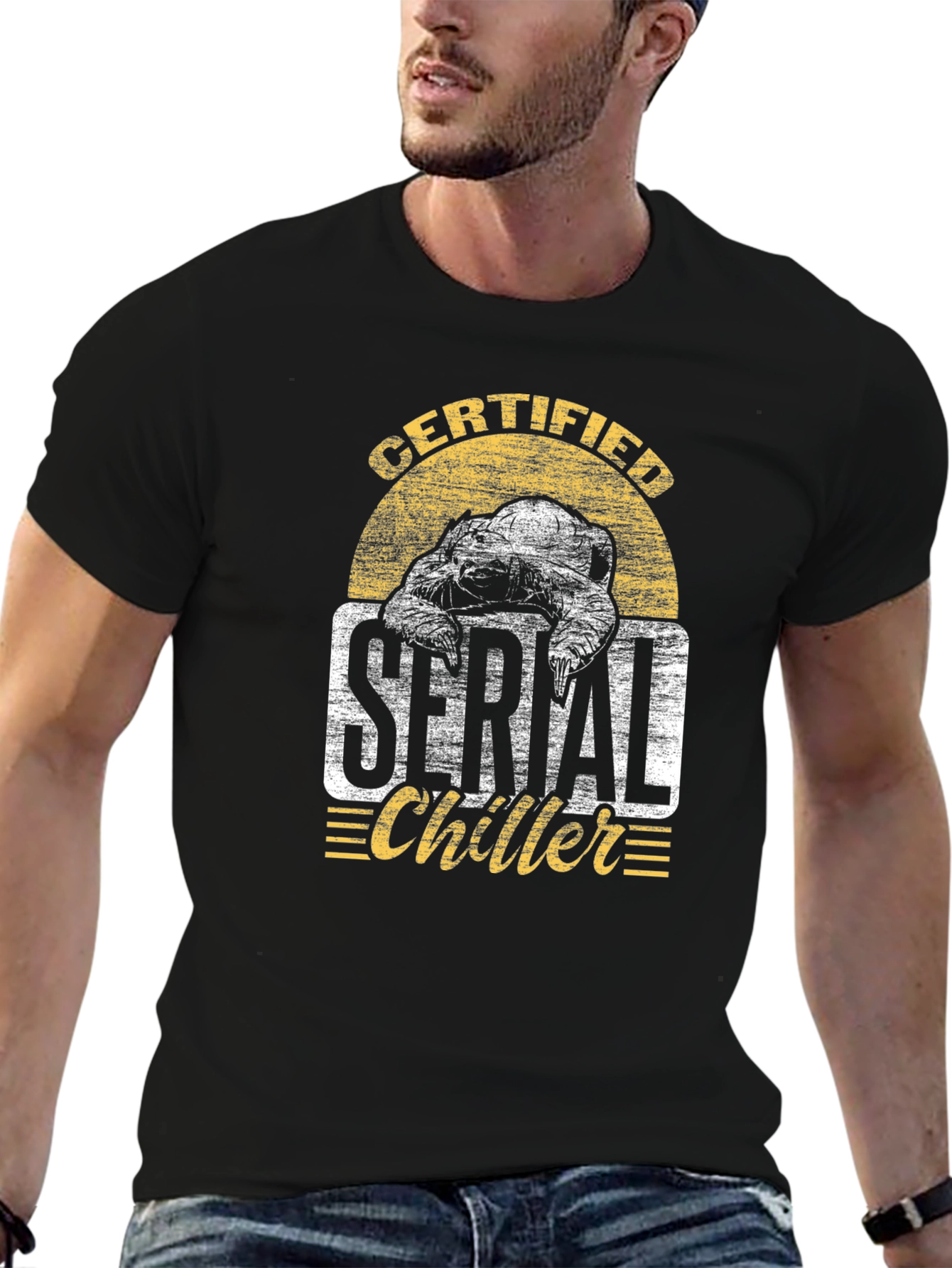 Serial Chiller Turtle Graphic T-Shirt