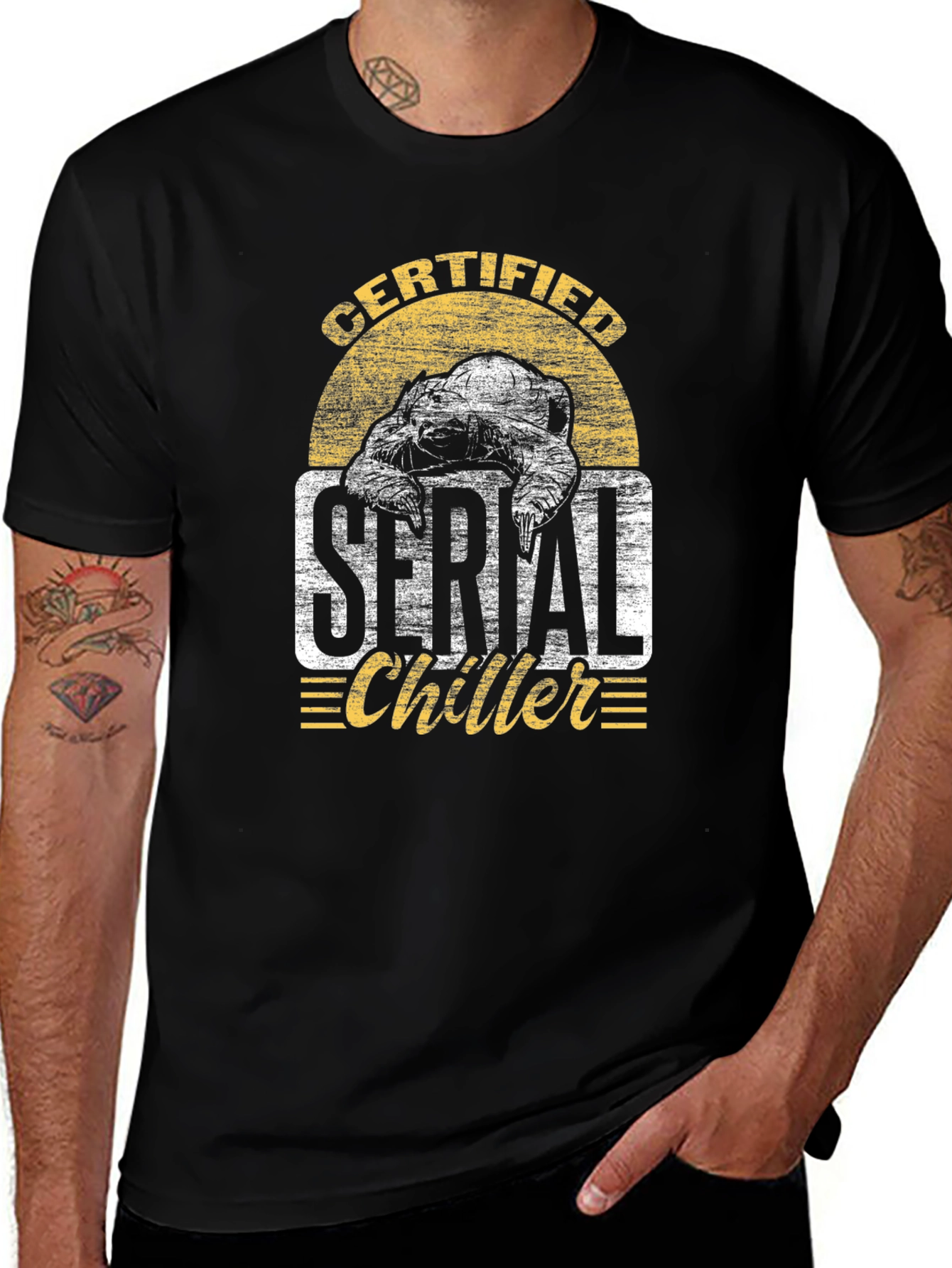 Serial Chiller Turtle Graphic T-Shirt