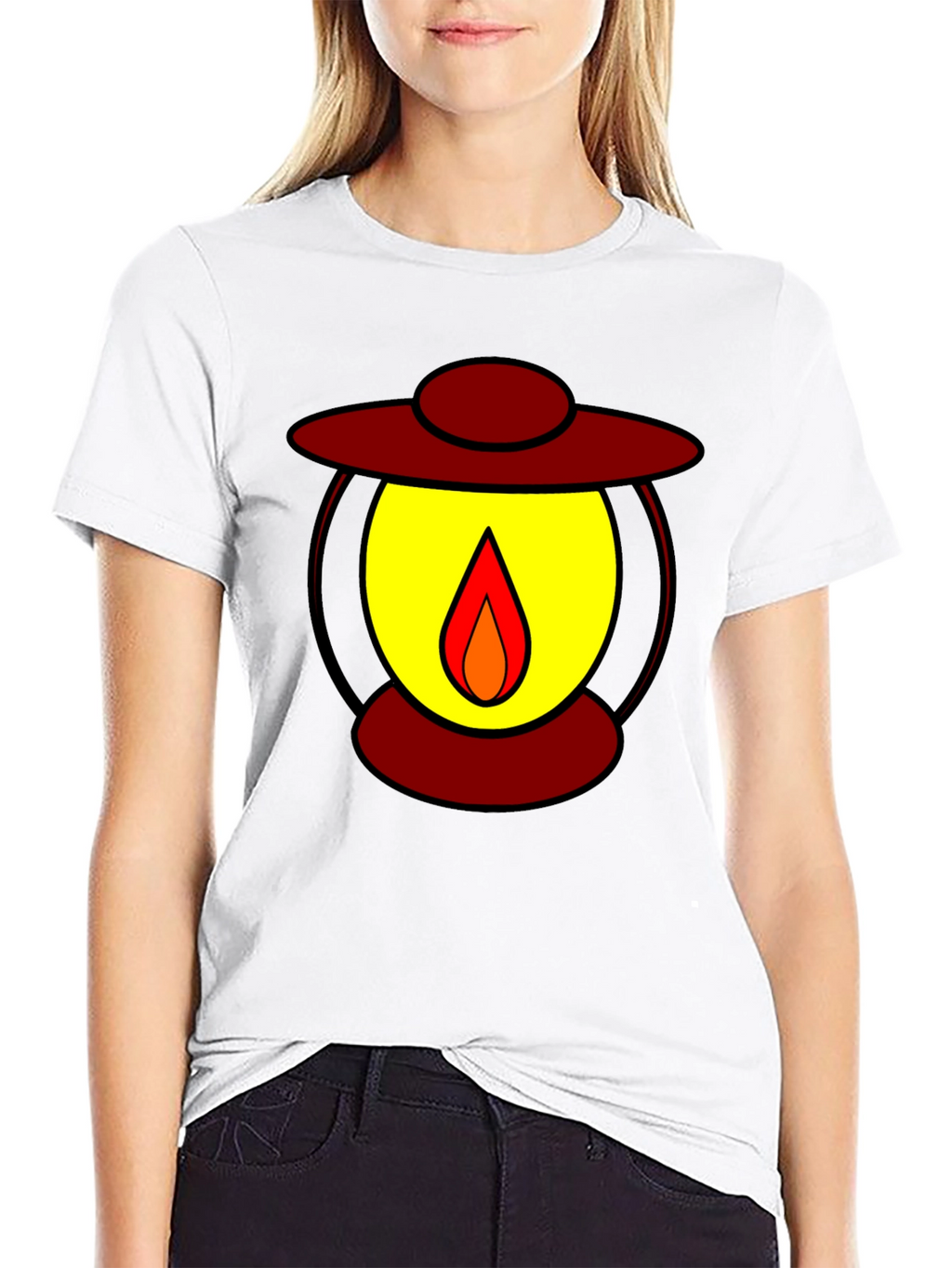 Lantern Graphic Black T-Shirt