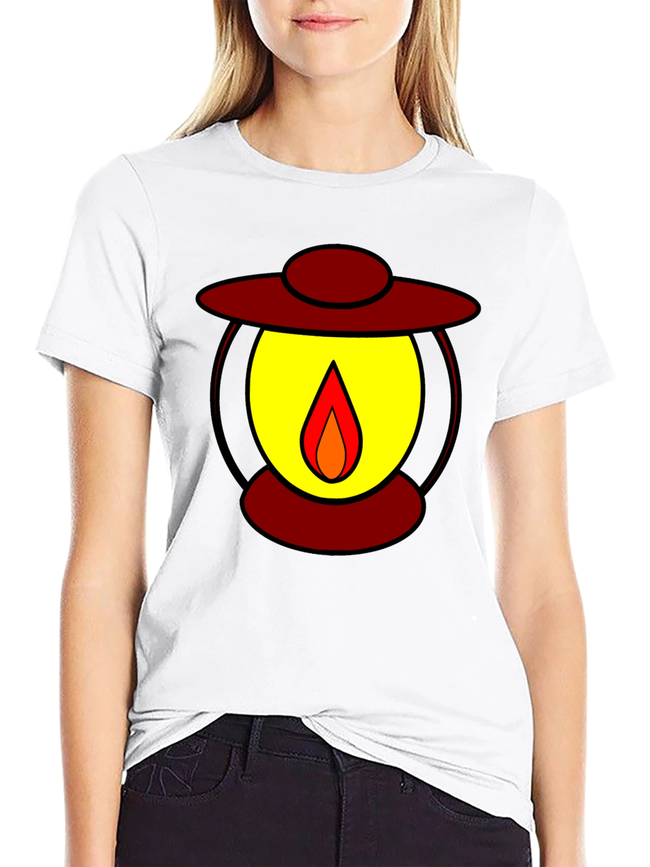 Lantern Graphic Black T-Shirt