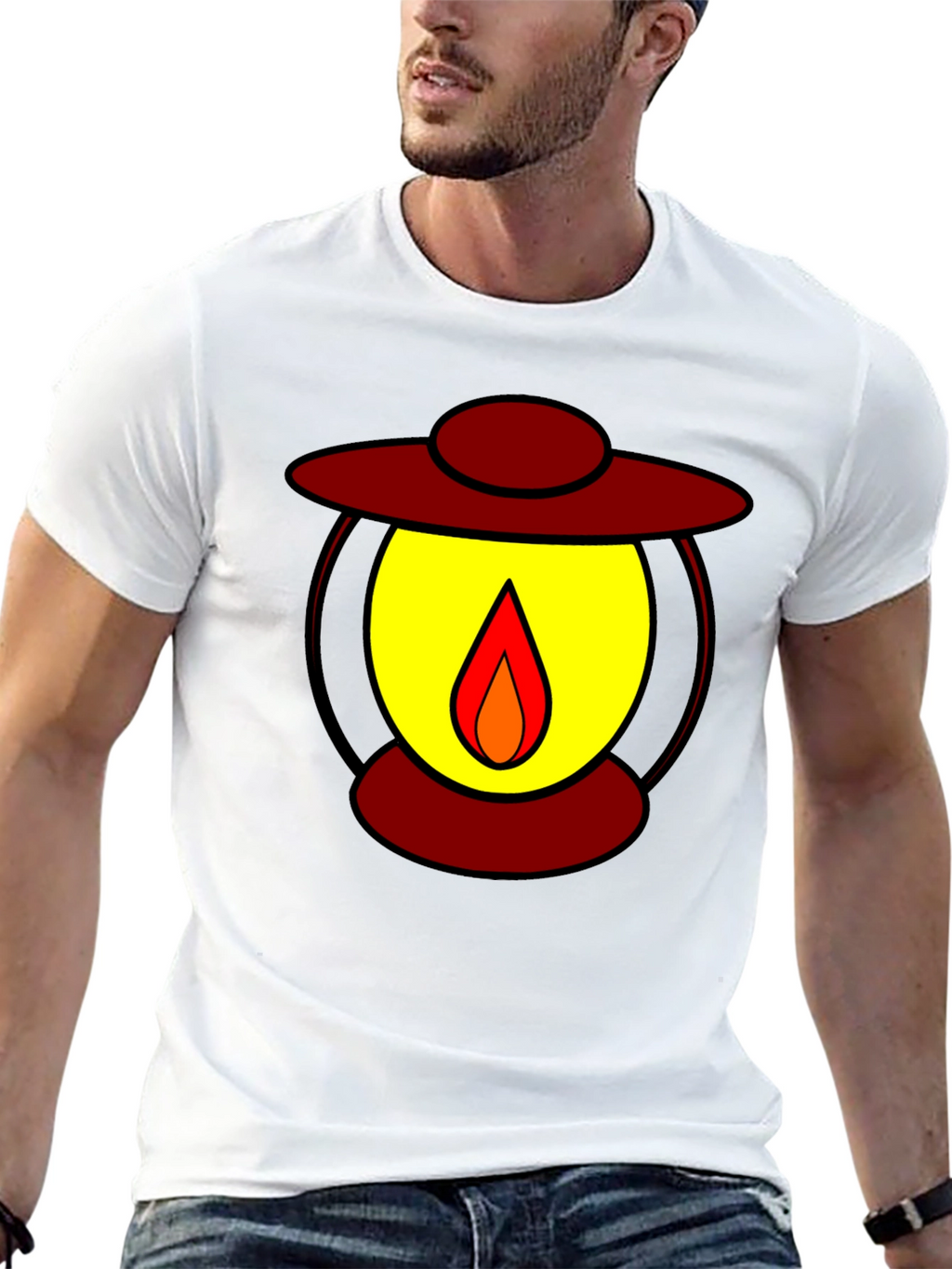 Lantern Graphic Black T-Shirt
