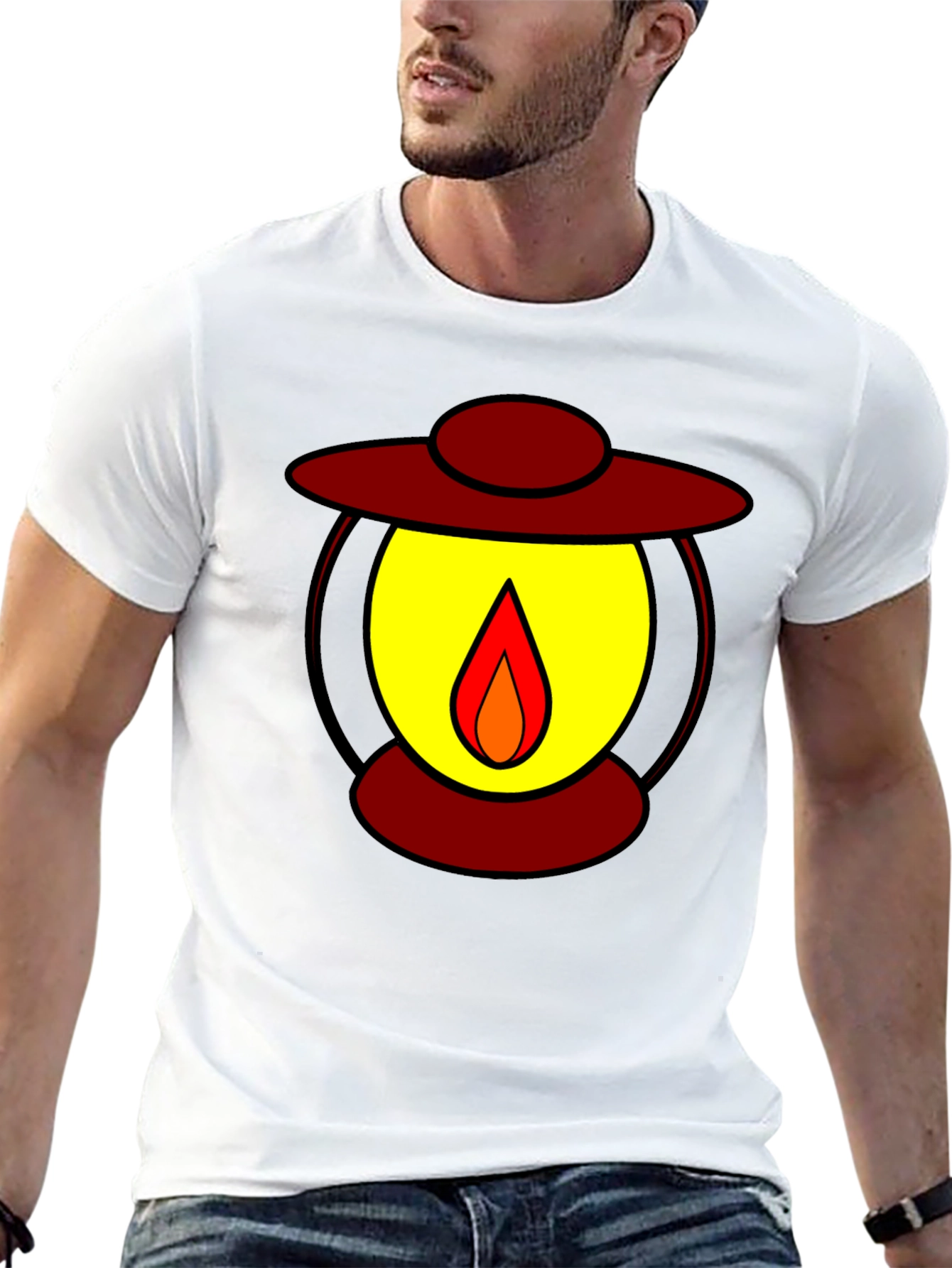 Lantern Graphic Black T-Shirt