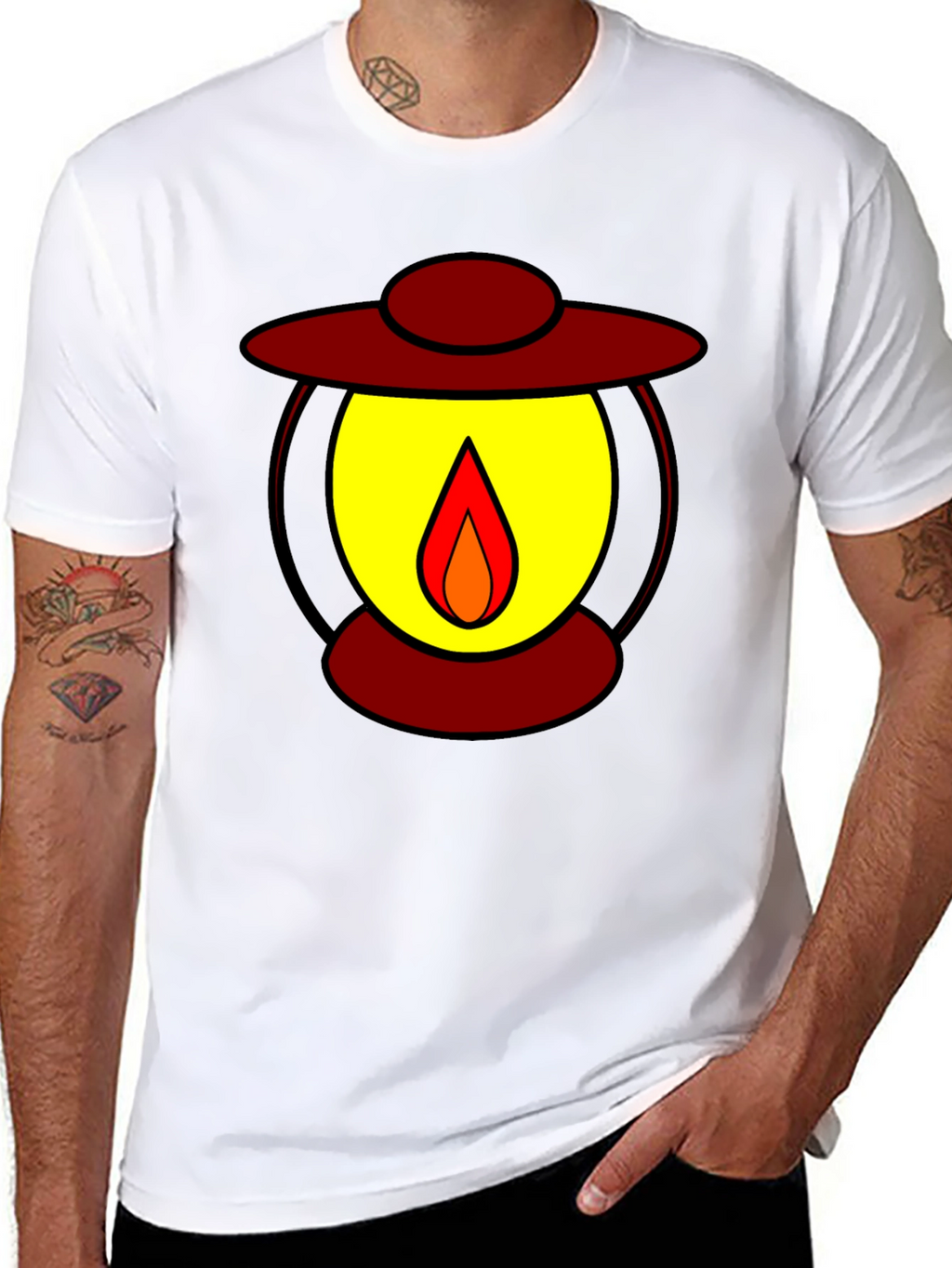 Lantern Graphic Black T-Shirt