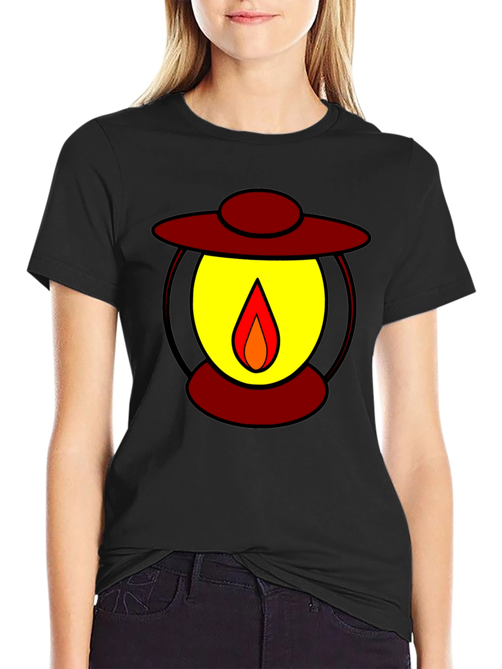 Lantern Graphic Black T-Shirt