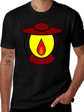 Lantern Graphic Black T-Shirt