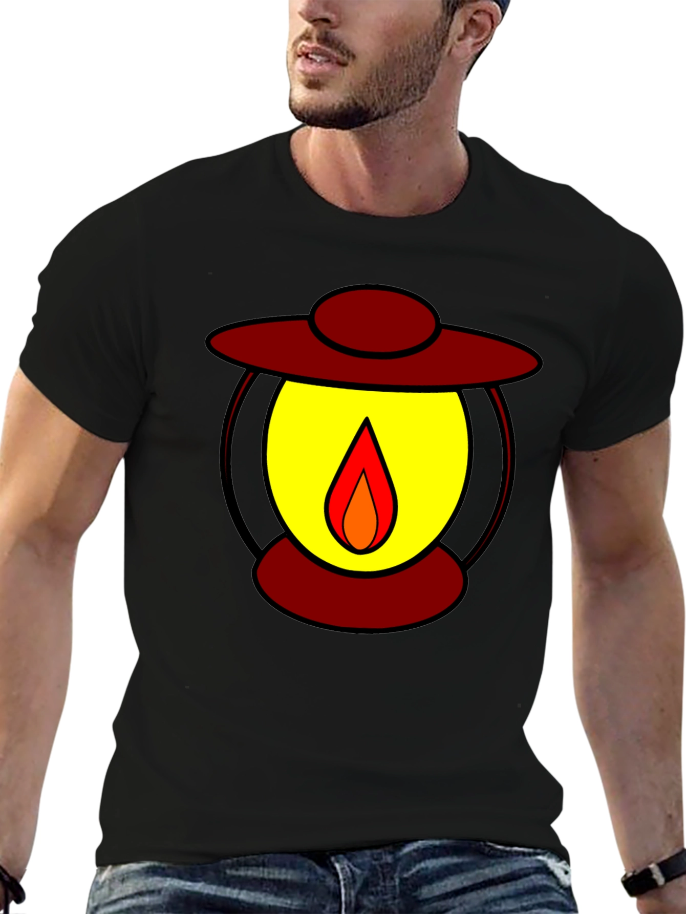 Lantern Graphic Black T-Shirt