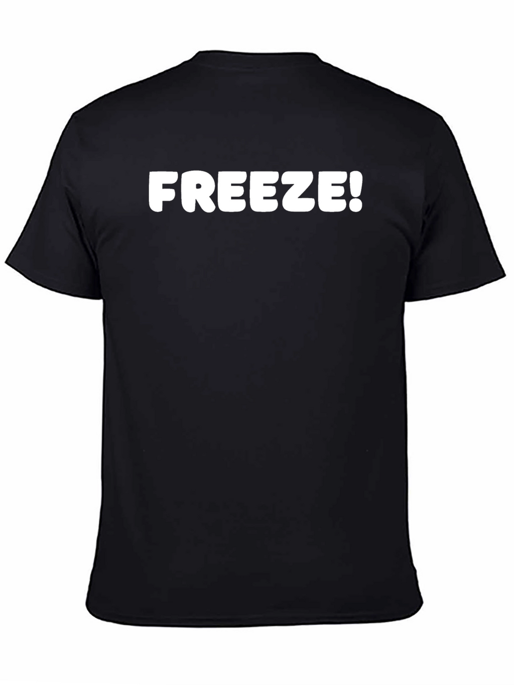 Freeze! Mens Black Graphic T-Shirt