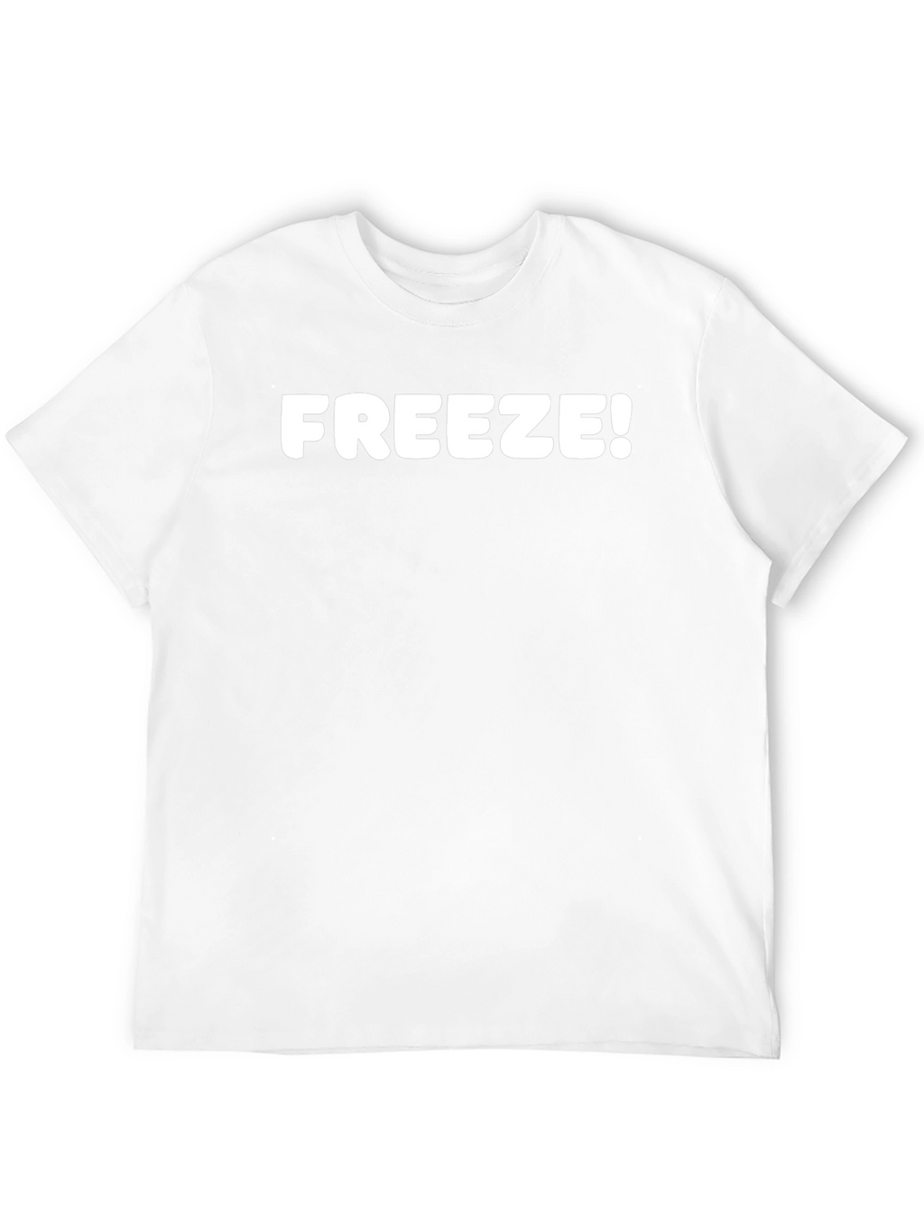 Freeze! Mens Black Graphic T-Shirt