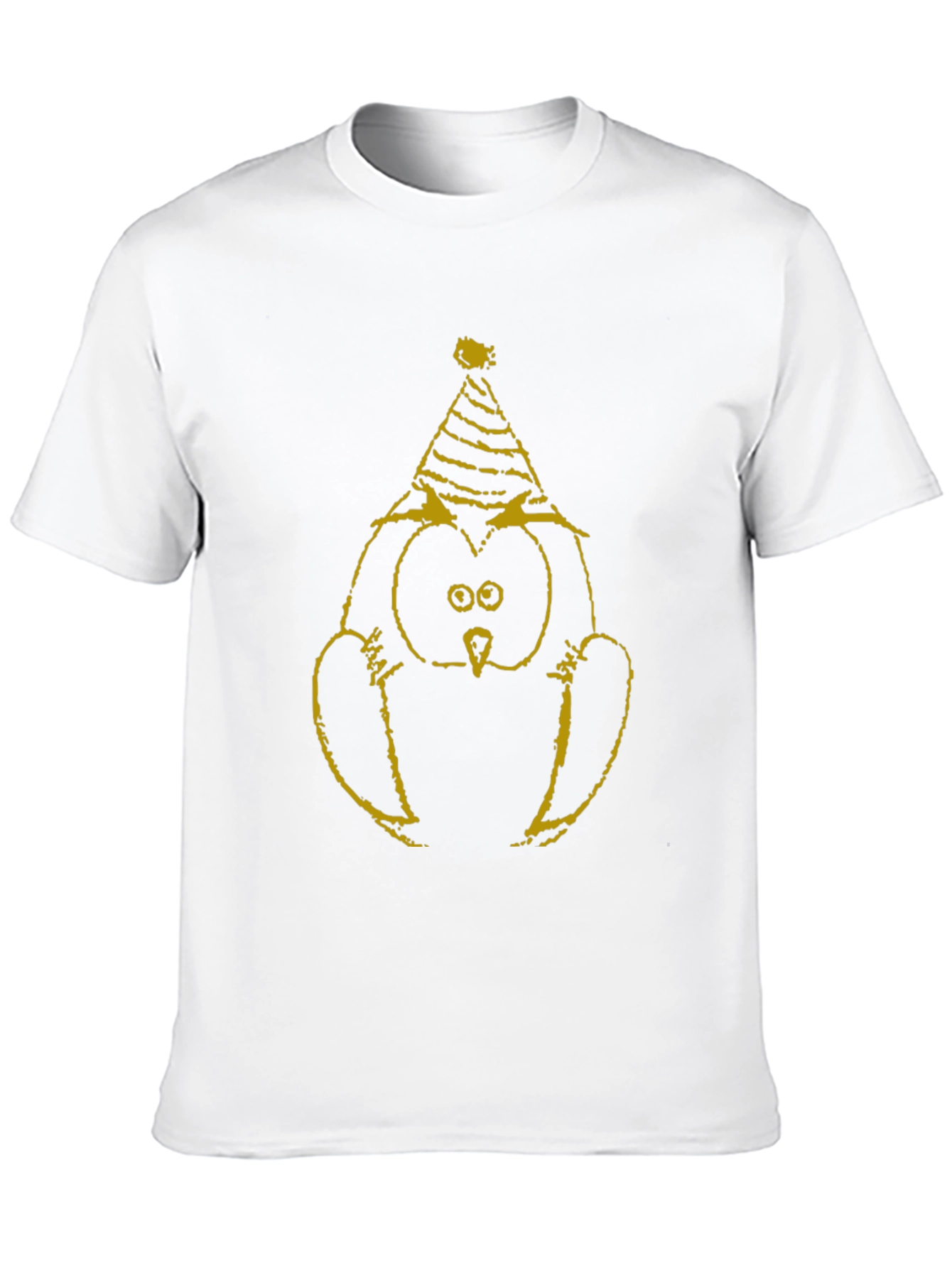 Party Owl T-Shirt - Black Cotton Tee