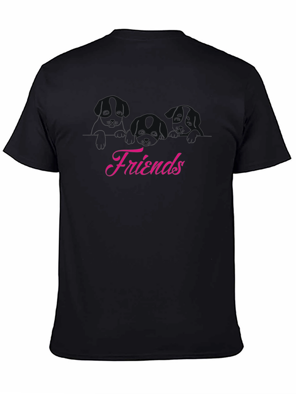 Friends Graphic Black T-Shirt