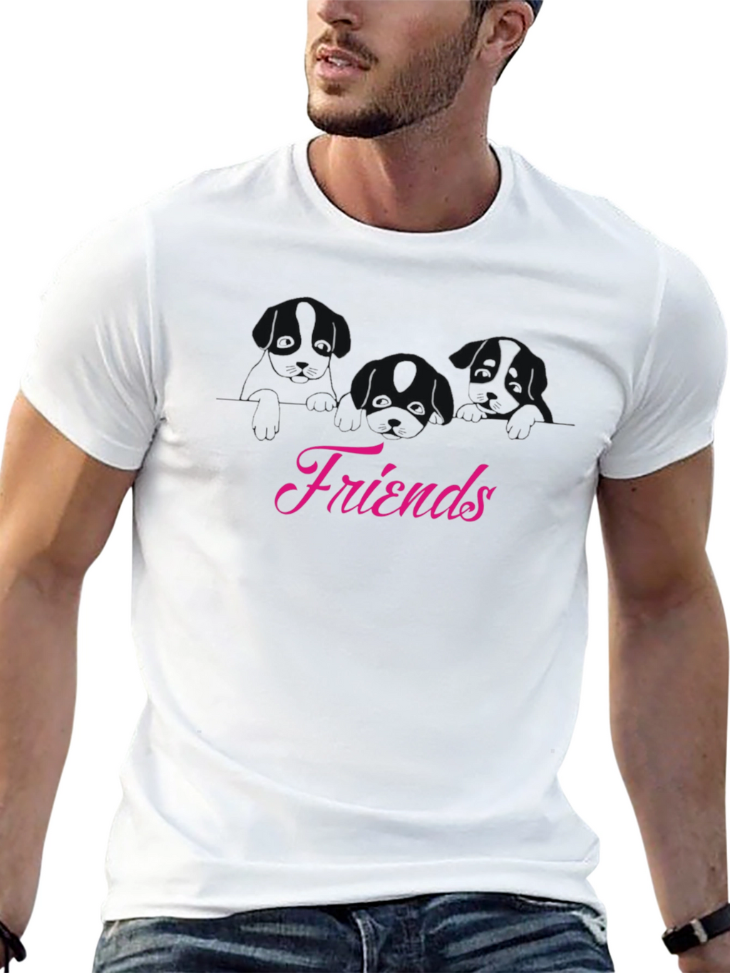 Friends Graphic Black T-Shirt