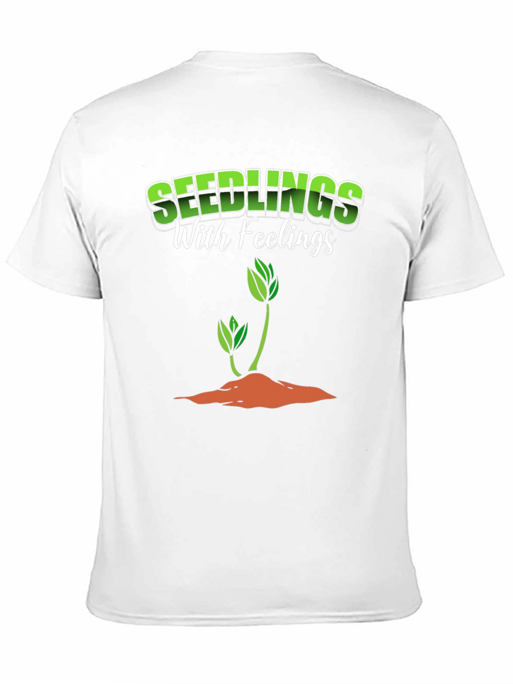 Seedlings with Feelings Black Graphic T-Shirt