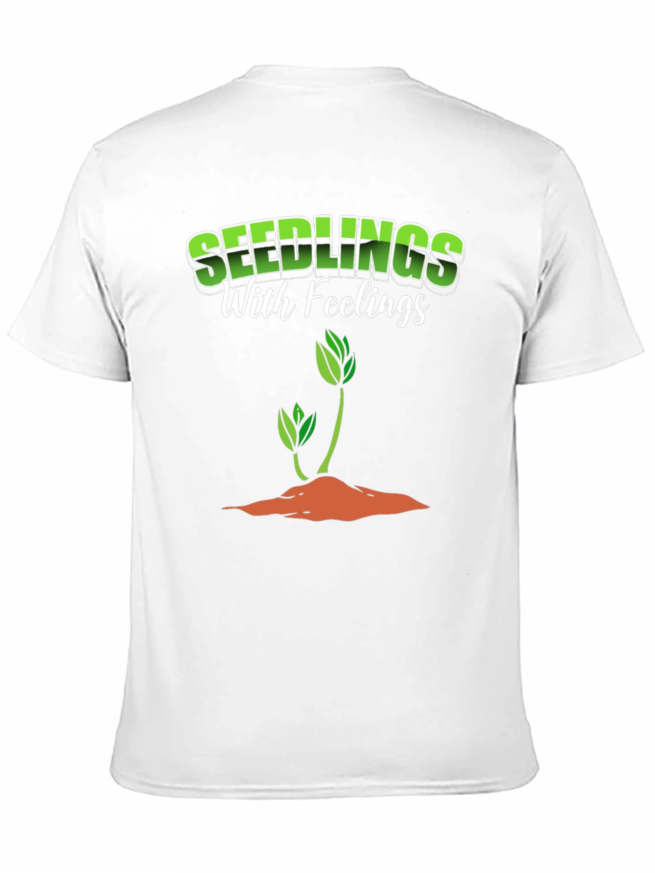Seedlings with Feelings Black Graphic T-Shirt