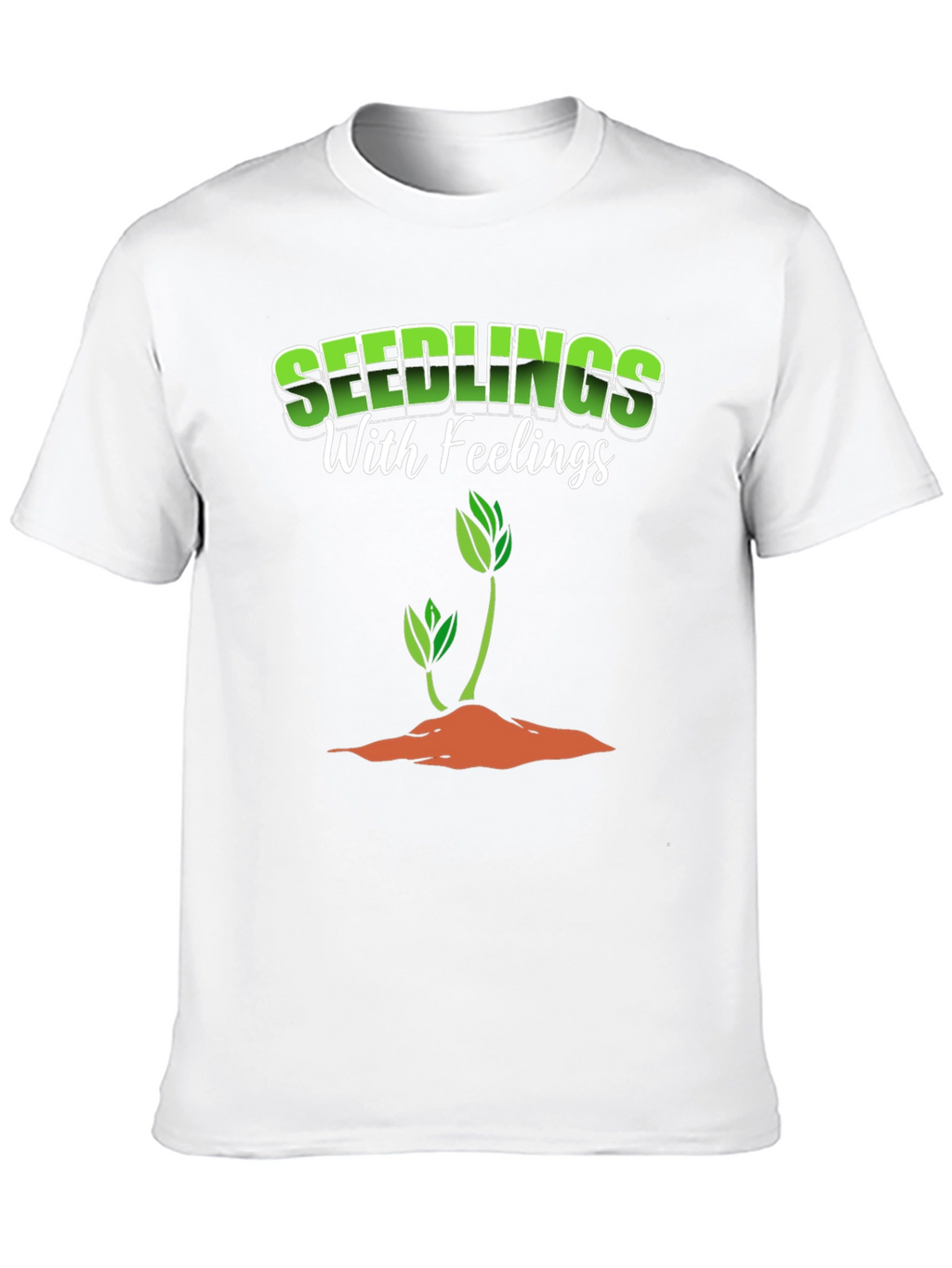 Seedlings with Feelings Black Graphic T-Shirt