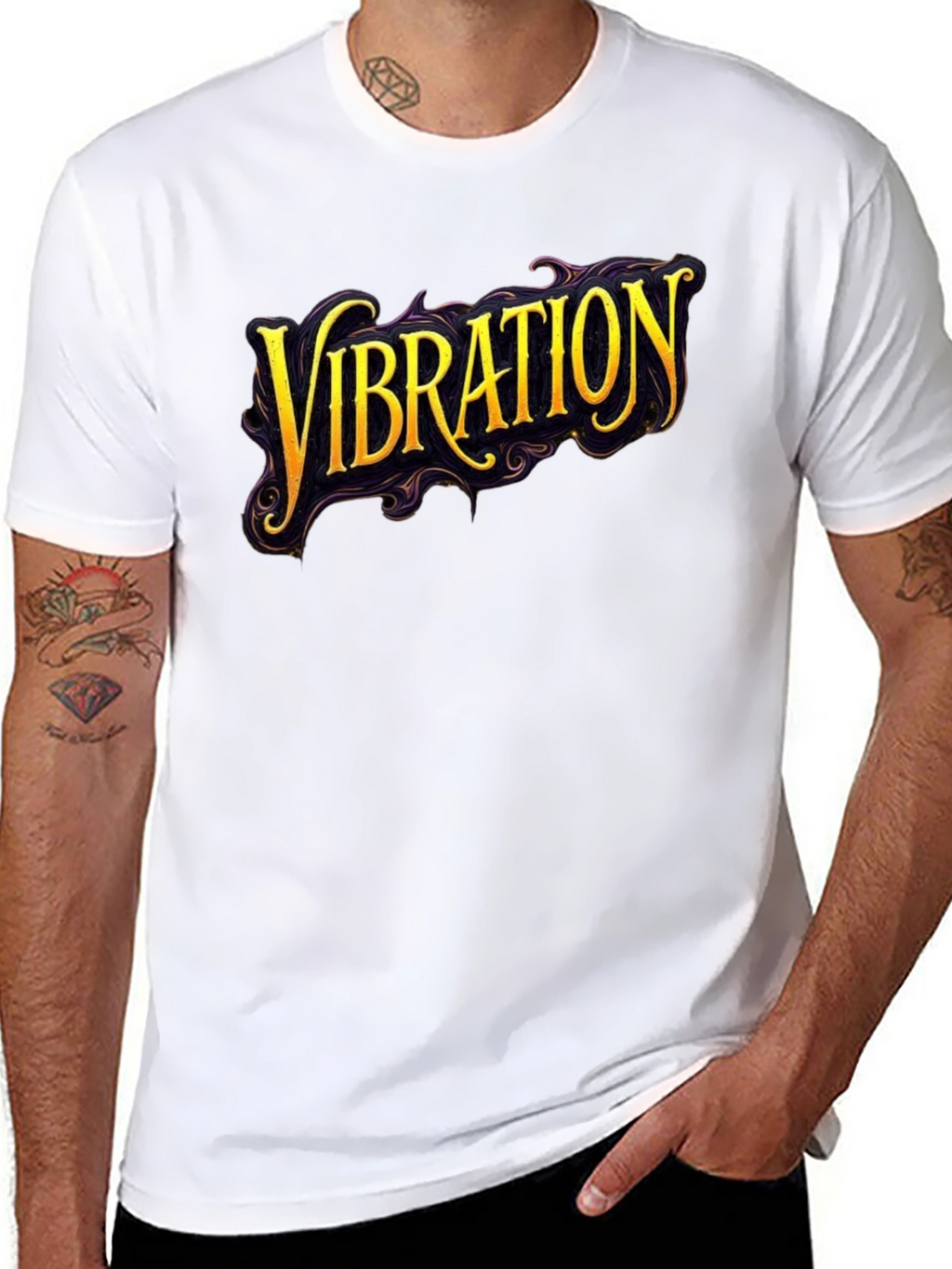 Vibration Graphic Black T-Shirt