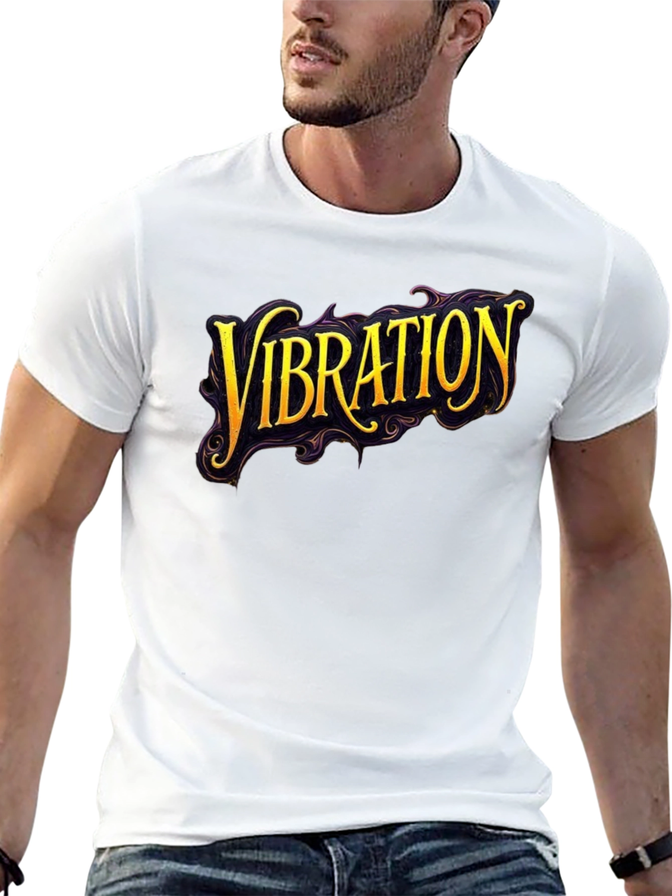 Vibration Graphic Black T-Shirt