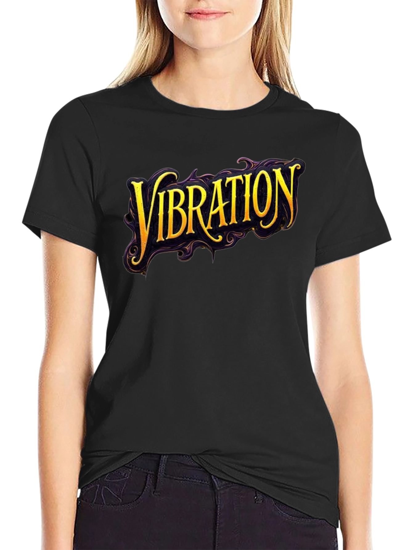 Vibration Graphic Black T-Shirt