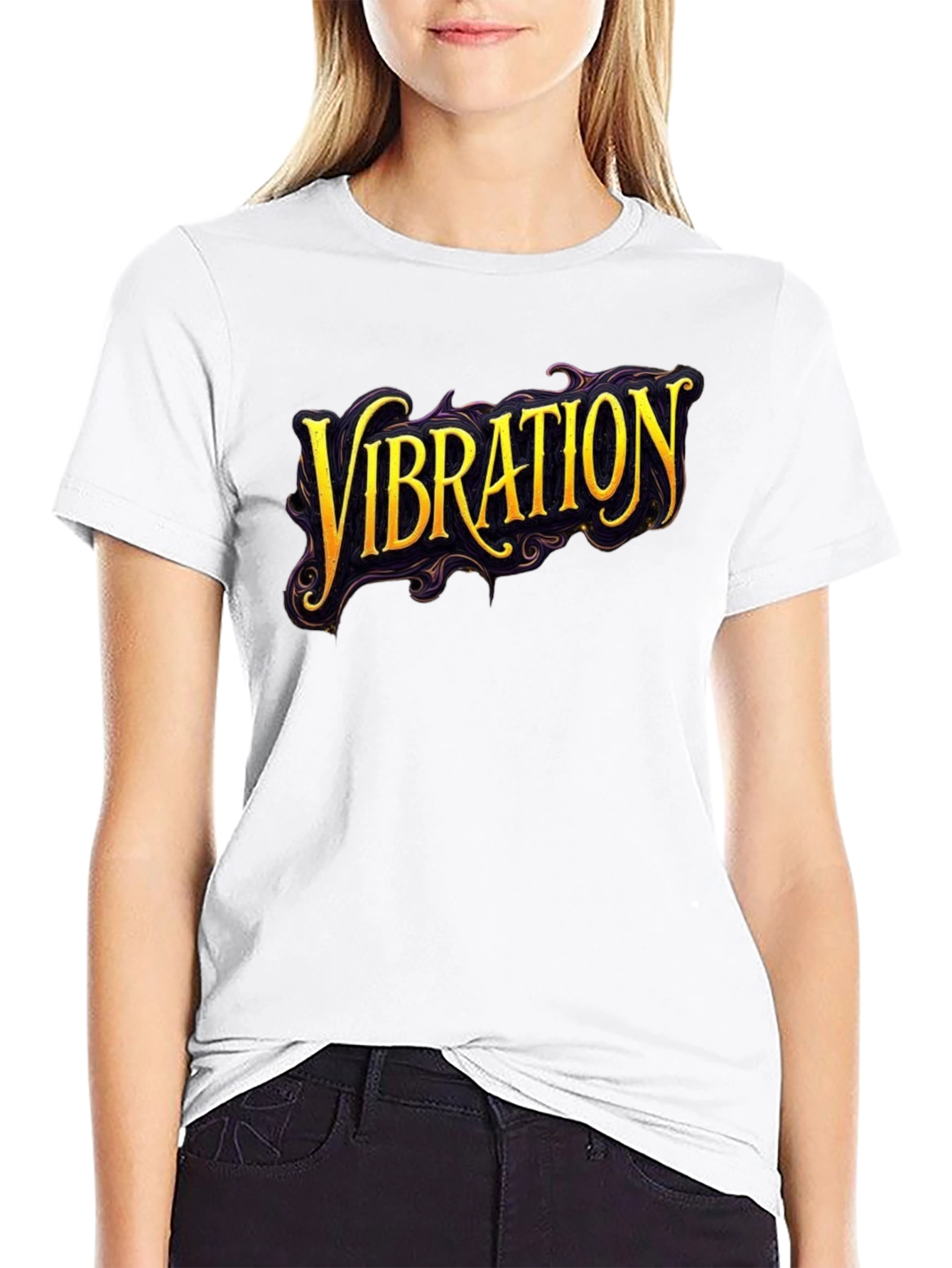 Vibration Graphic Black T-Shirt
