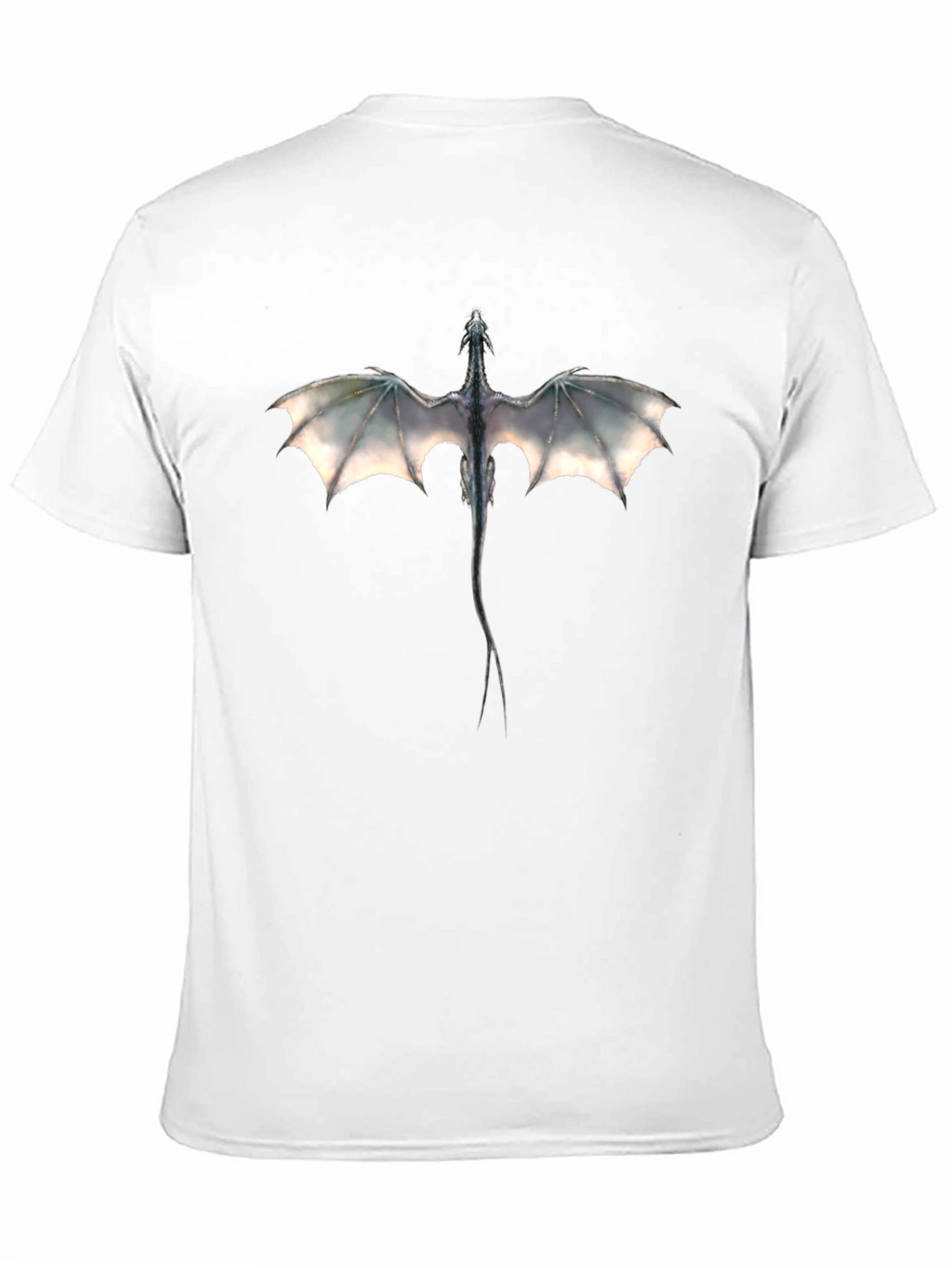 Dragon Graphic Tee - Black Cotton Blend Shirt