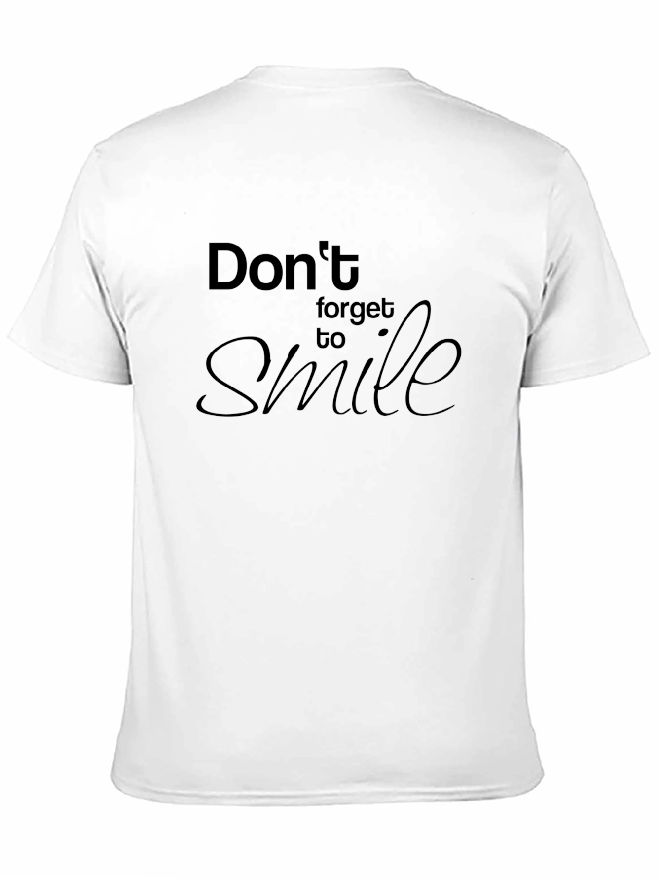 Dont Forget to Smile Black T-Shirt