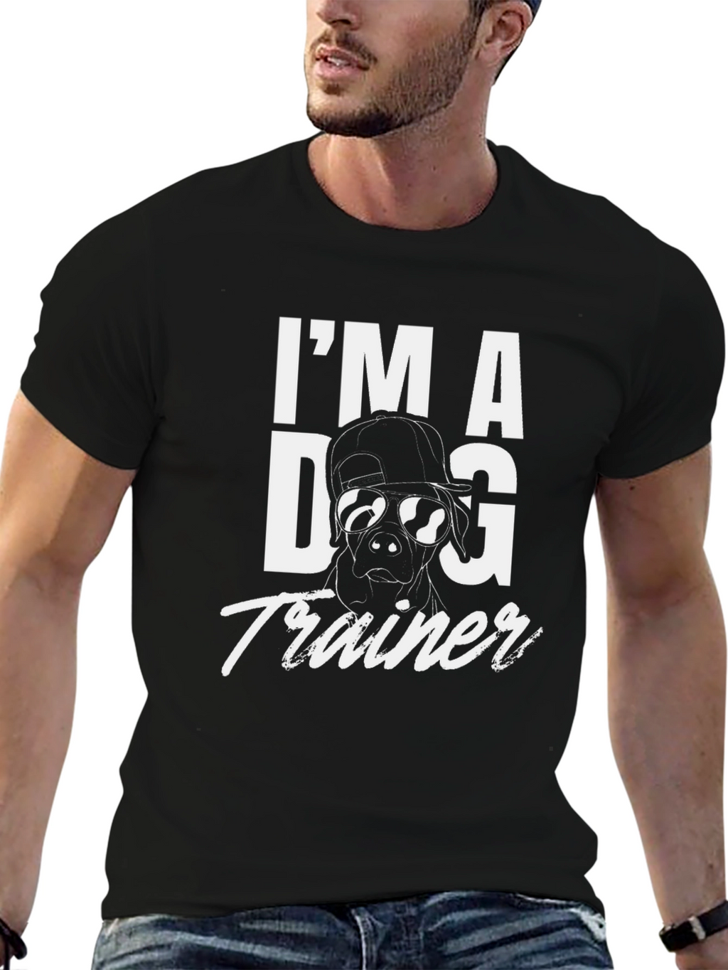 Im A Dog Trainer Black T-Shirt
