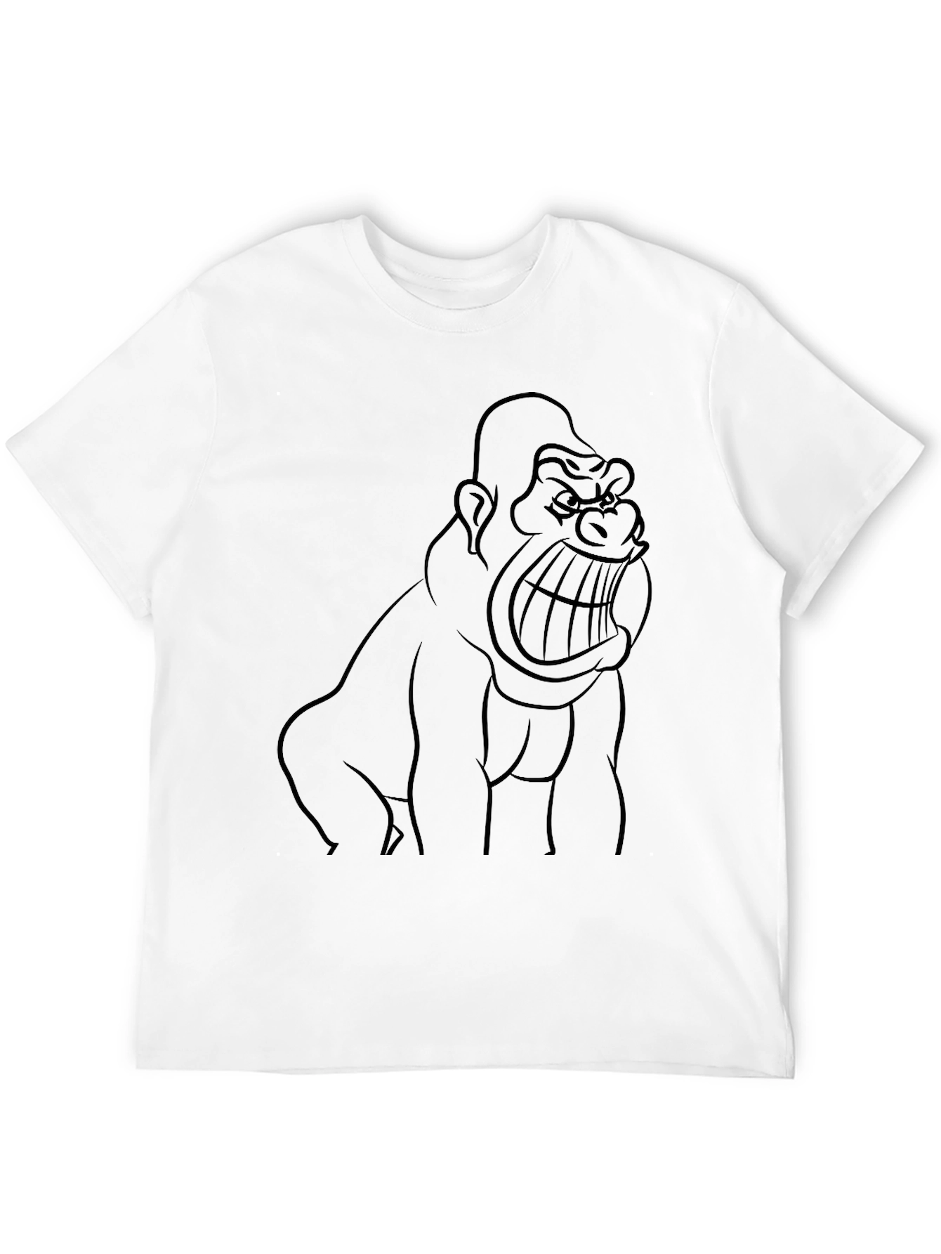 Gorilla Graphic Black T-Shirt - Fierce Style!