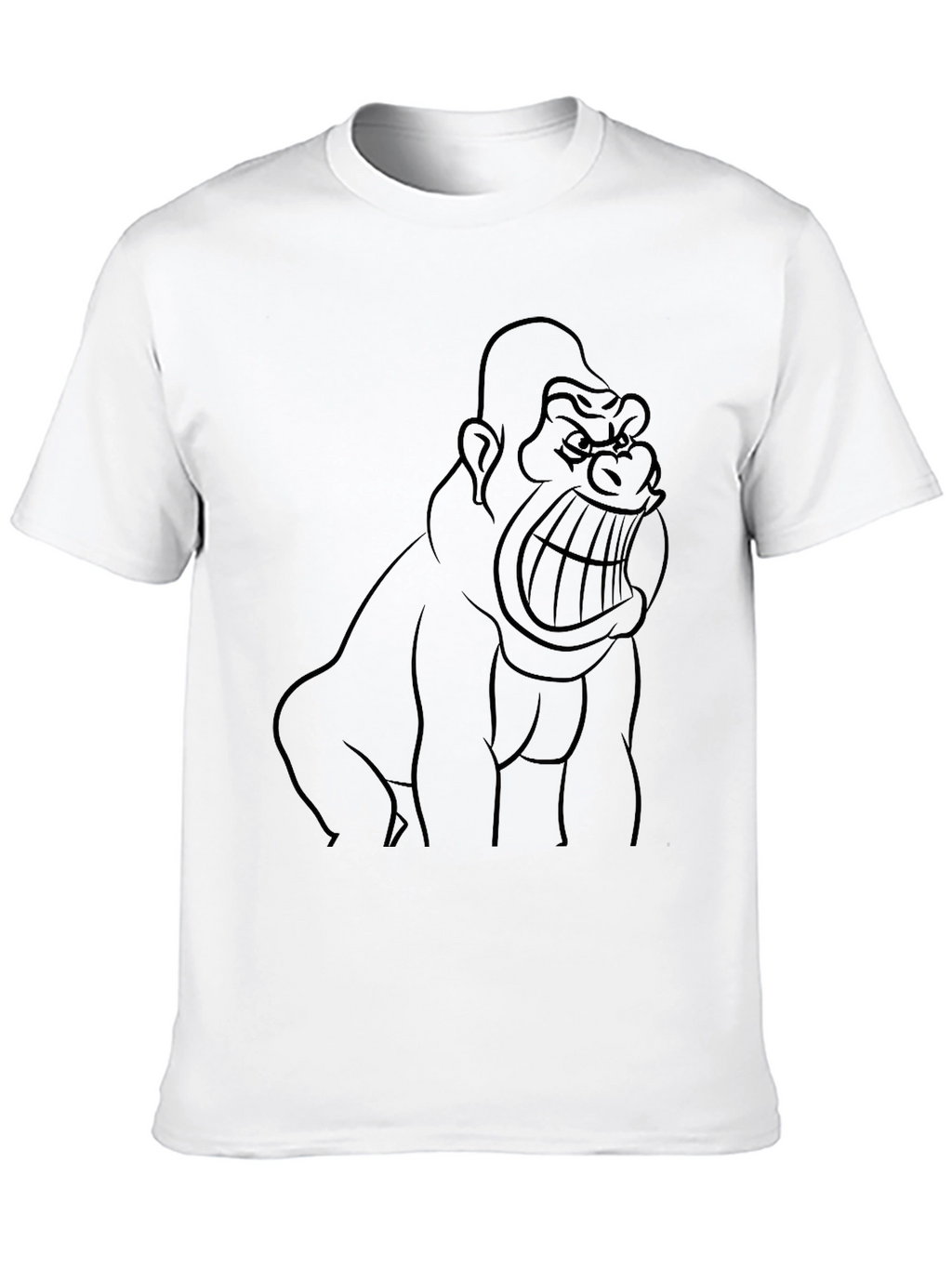 Gorilla Graphic Black T-Shirt - Fierce Style!