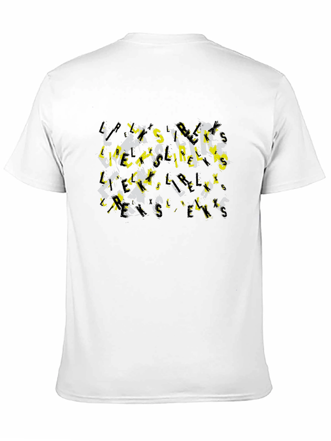 Abstract Letter Graphic Print Tee