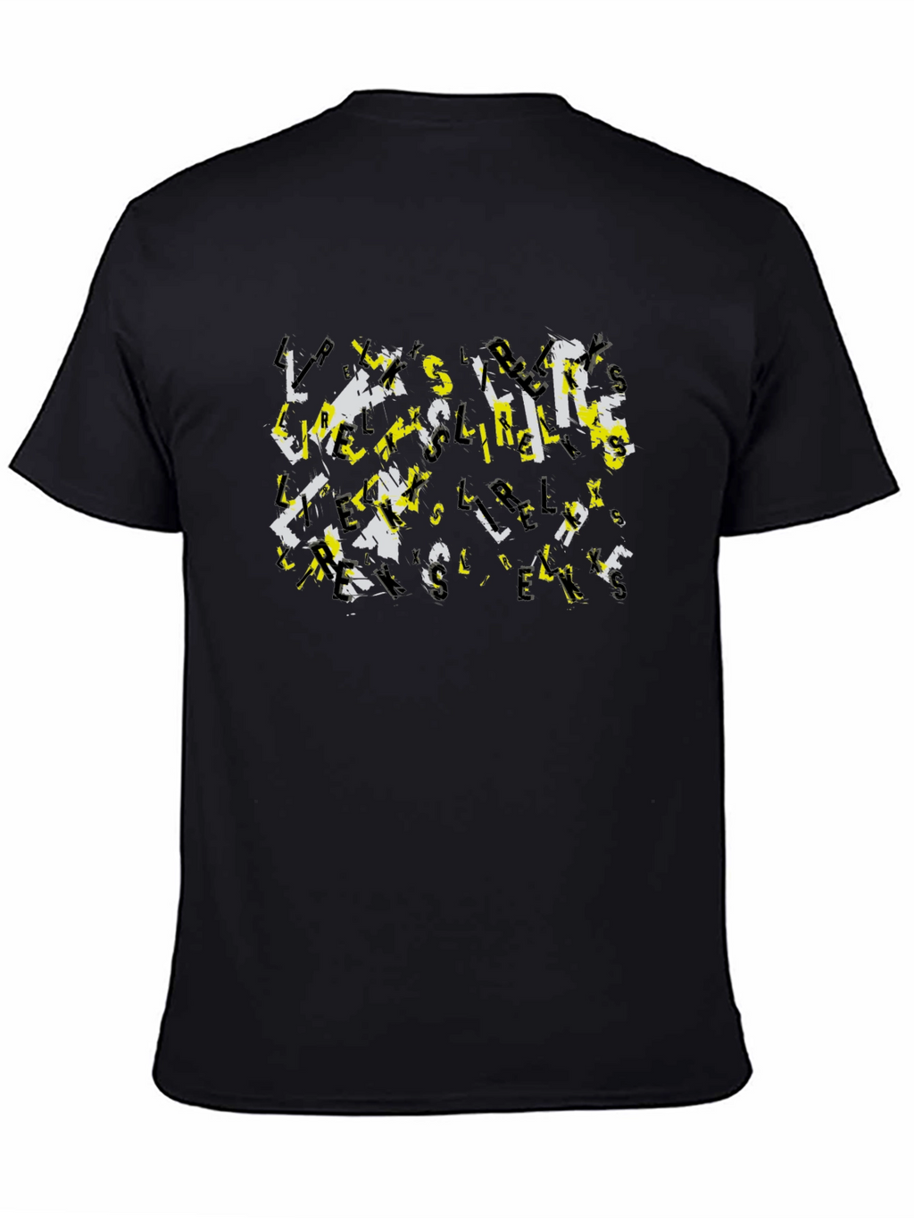 Abstract Letter Graphic Print Tee